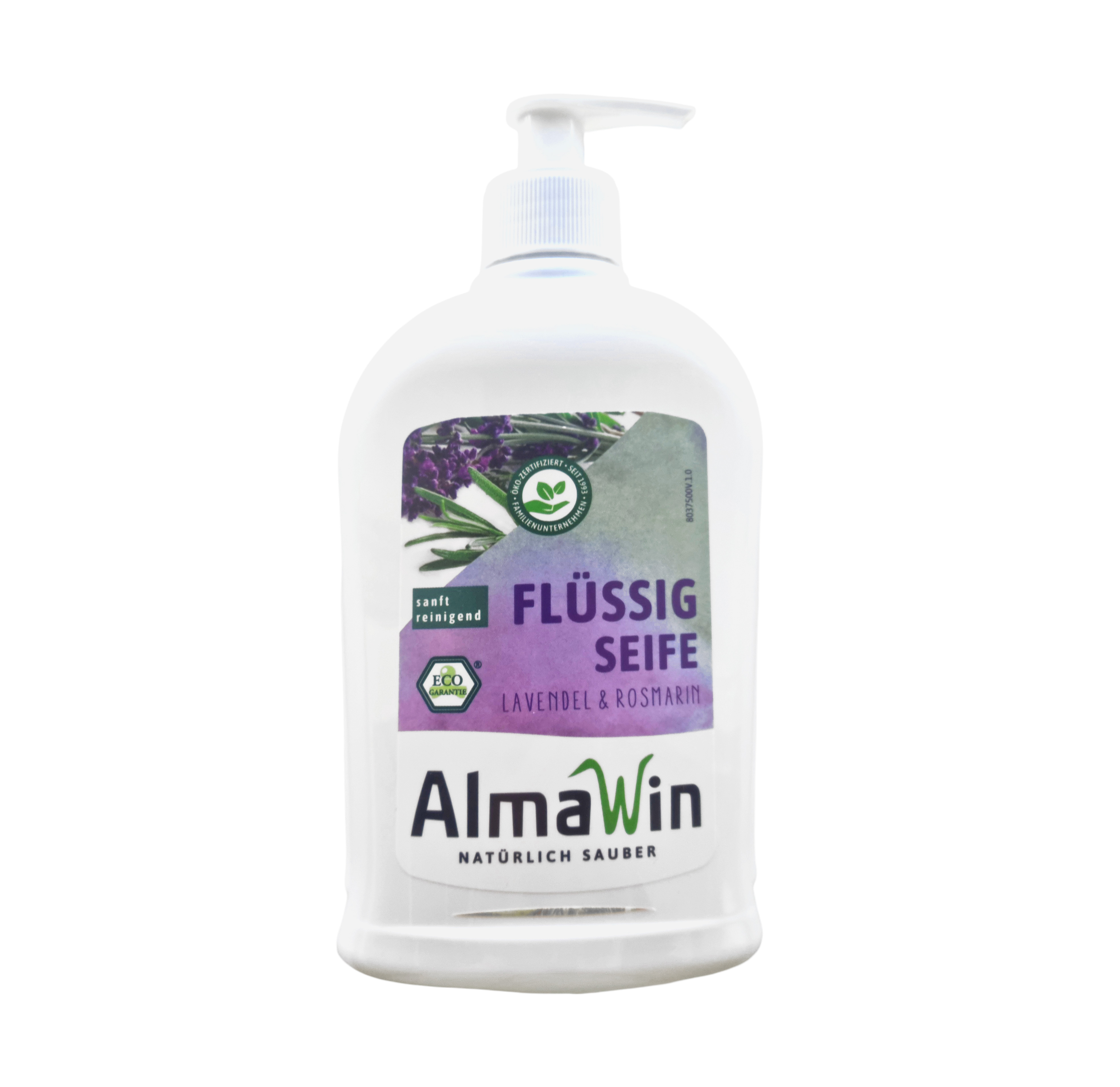 Flüssig Seife Lavendel / Rosmarin Spender 500ml AlmaWin