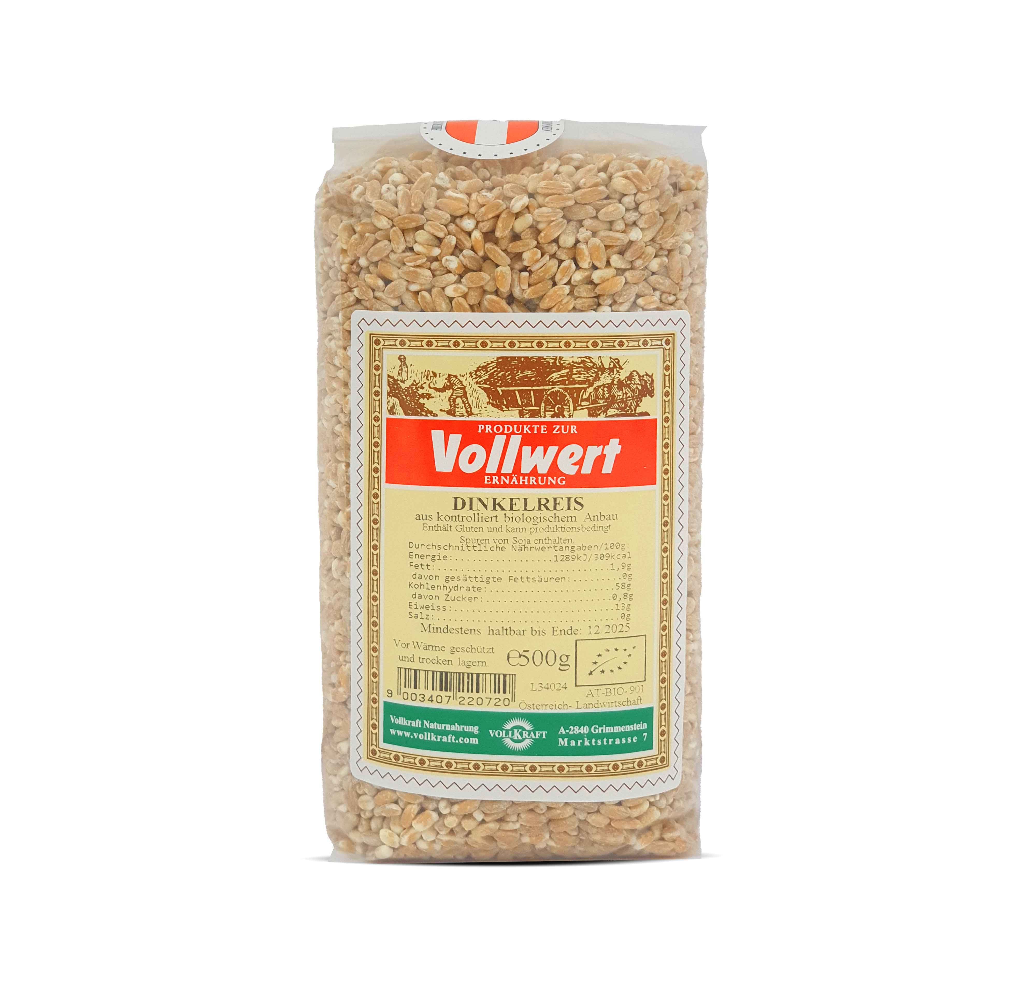 Dinkelreis Bio 500g Vollkraft