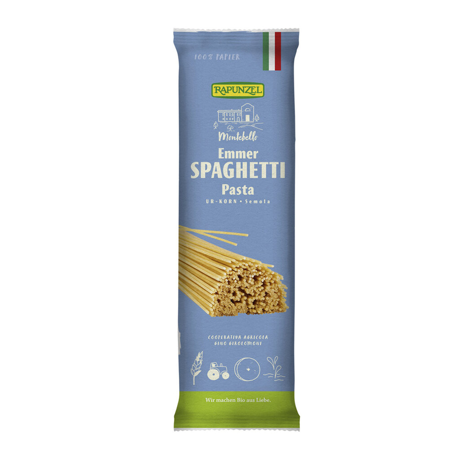 Emmer-Spaghetti Semola Bio 500g Rapunzel