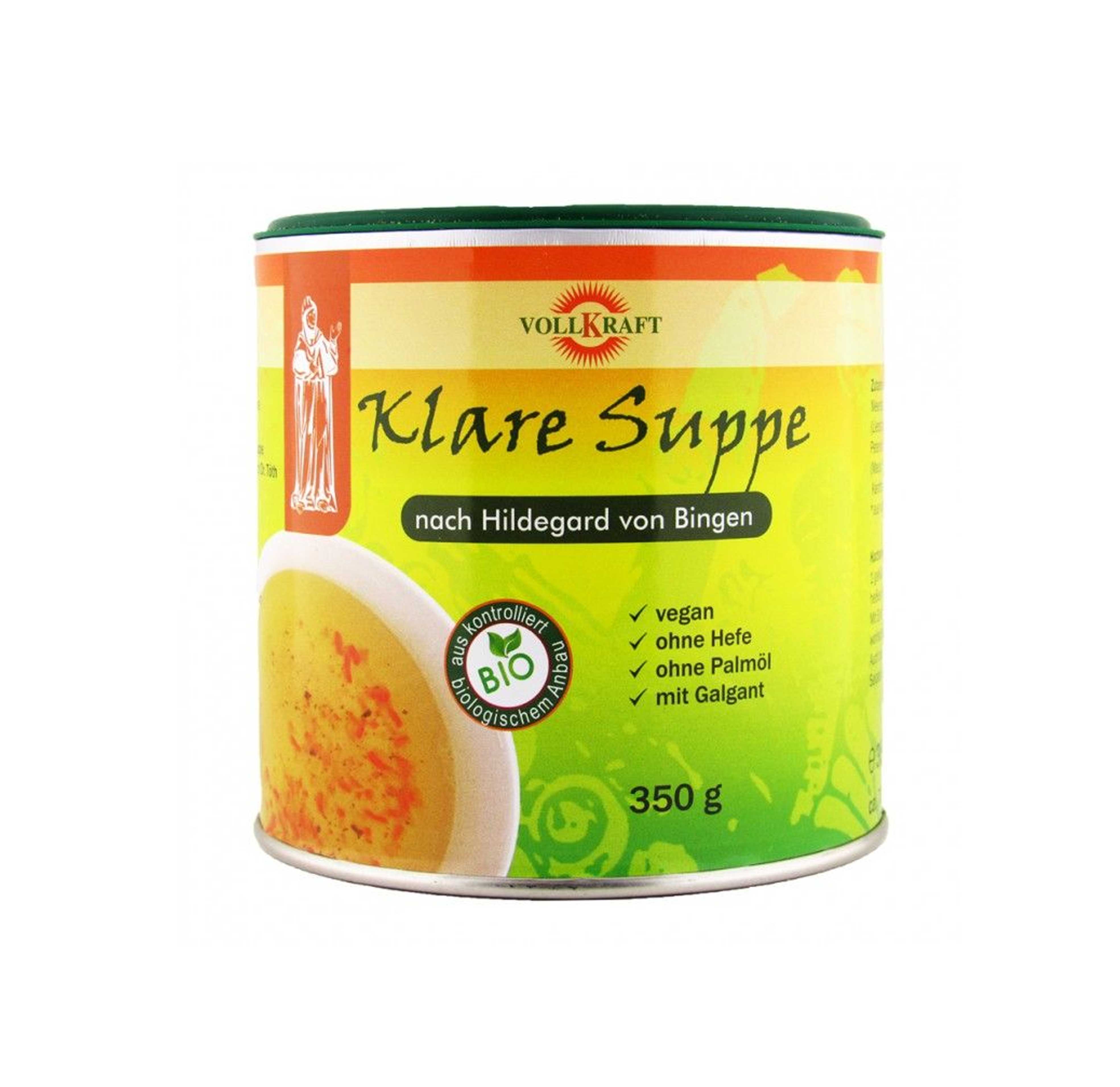 Bio Klare Suppe nach Hildegard von Bingen Dose 350g Vollkraft Bio Klare Suppe nach Hildegard von Bingen Dose 350g Vollkraft