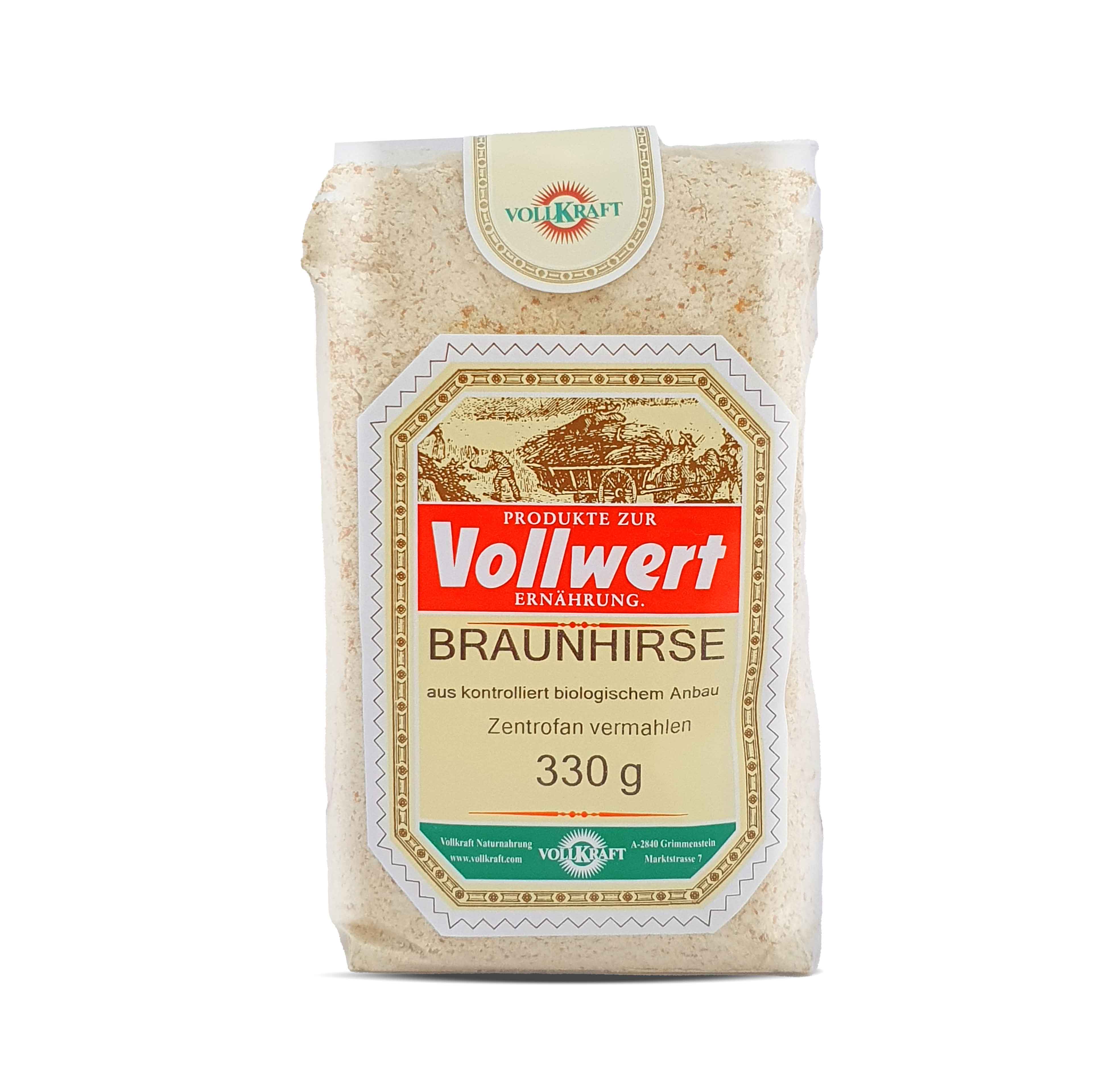 Braunhirse zentrofan vermahlen Bio 330g Vollkraft Braunhirse zentrofan vermahlen Bio 330g Vollkraft