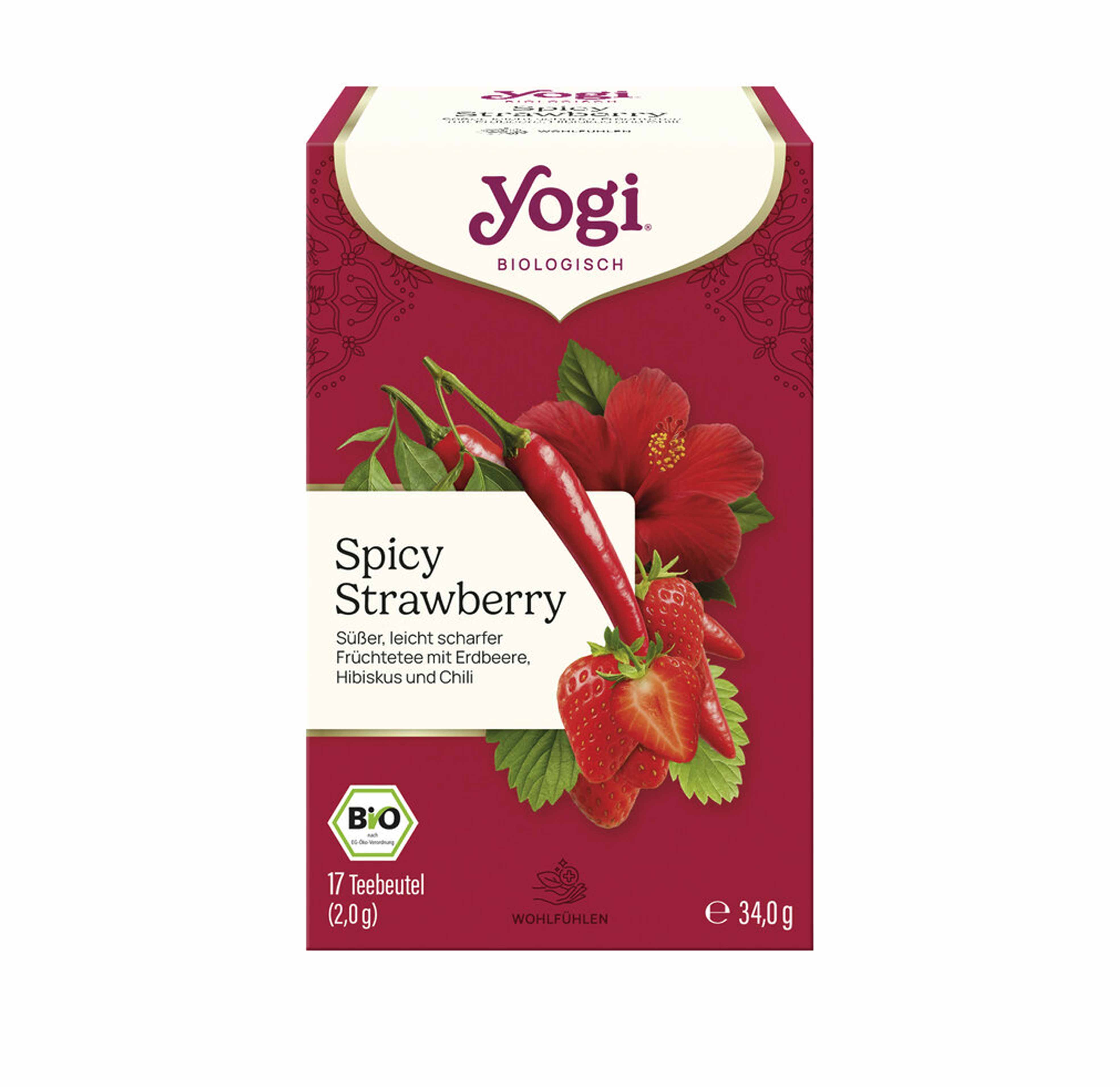 Spicy Strawberry Bio 17 Beutel Yogi Tea