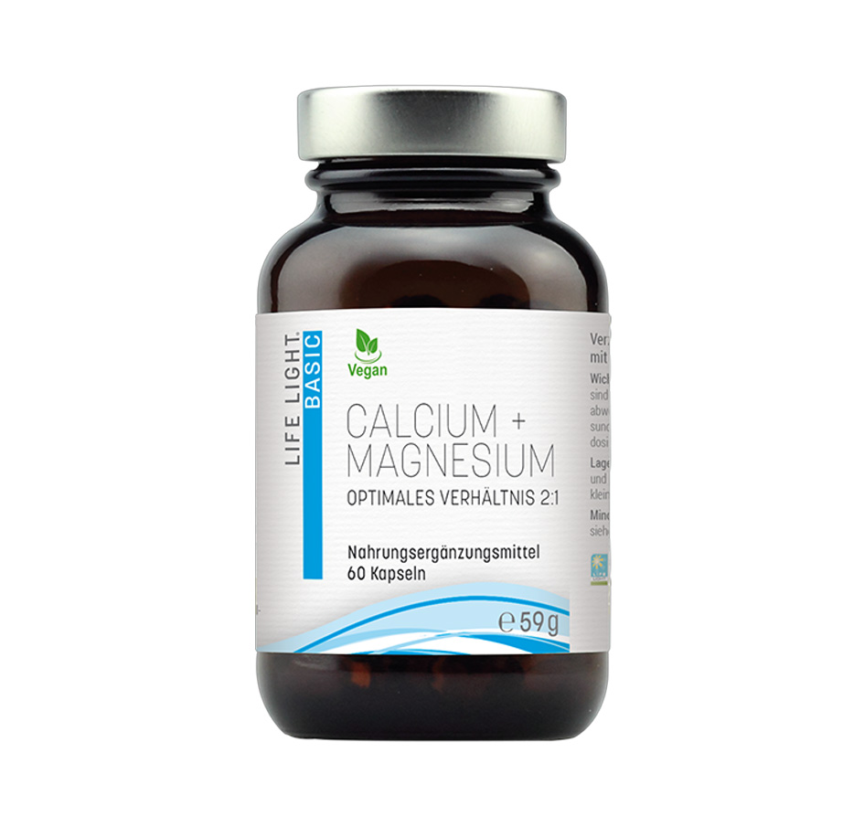 Calcium + Magnesium  147/73mg 60 Kapseln Life Light