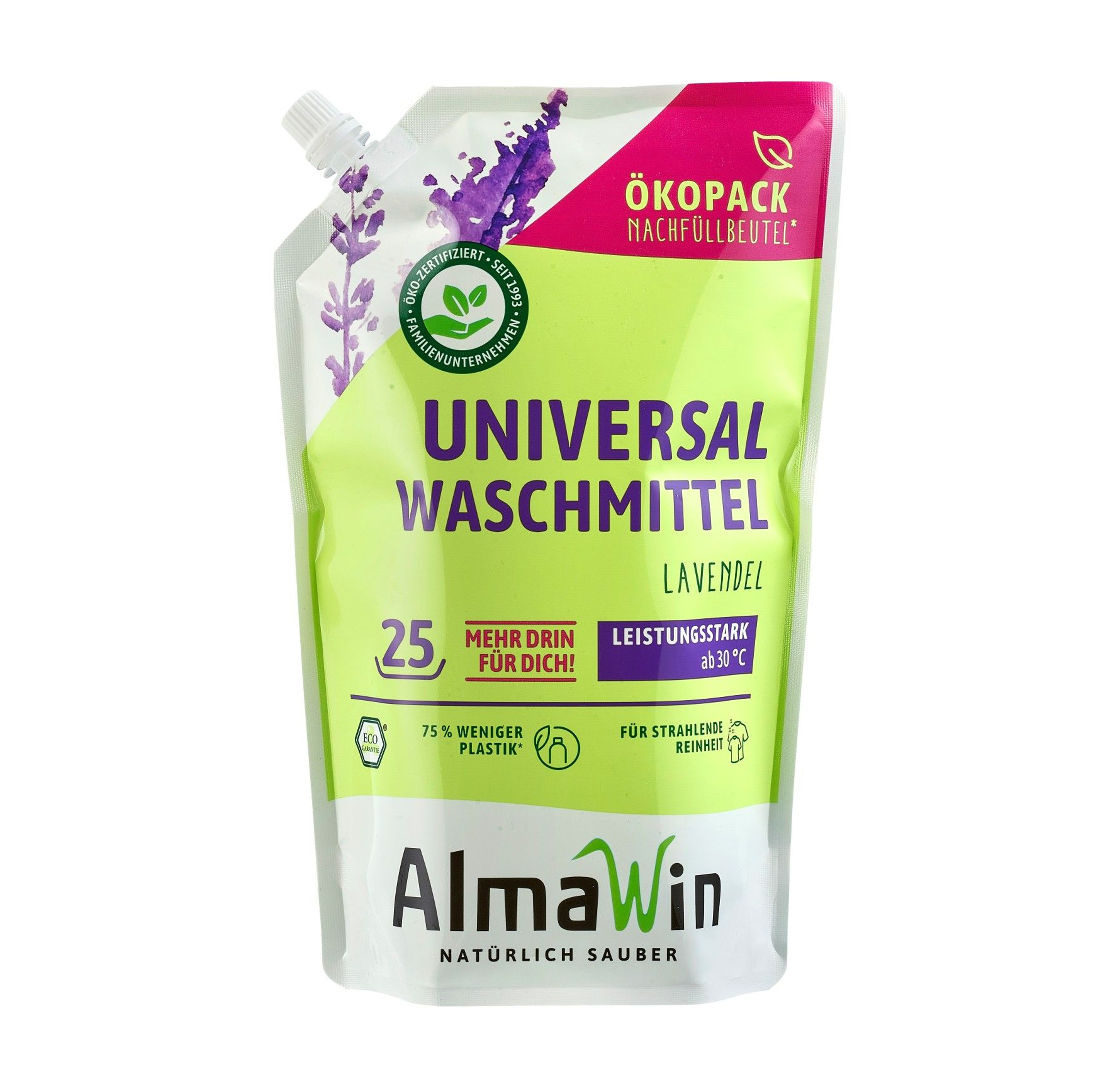 Flüssiges Waschmittel Nachfüllung im Beutel 1,5L AlmaWin