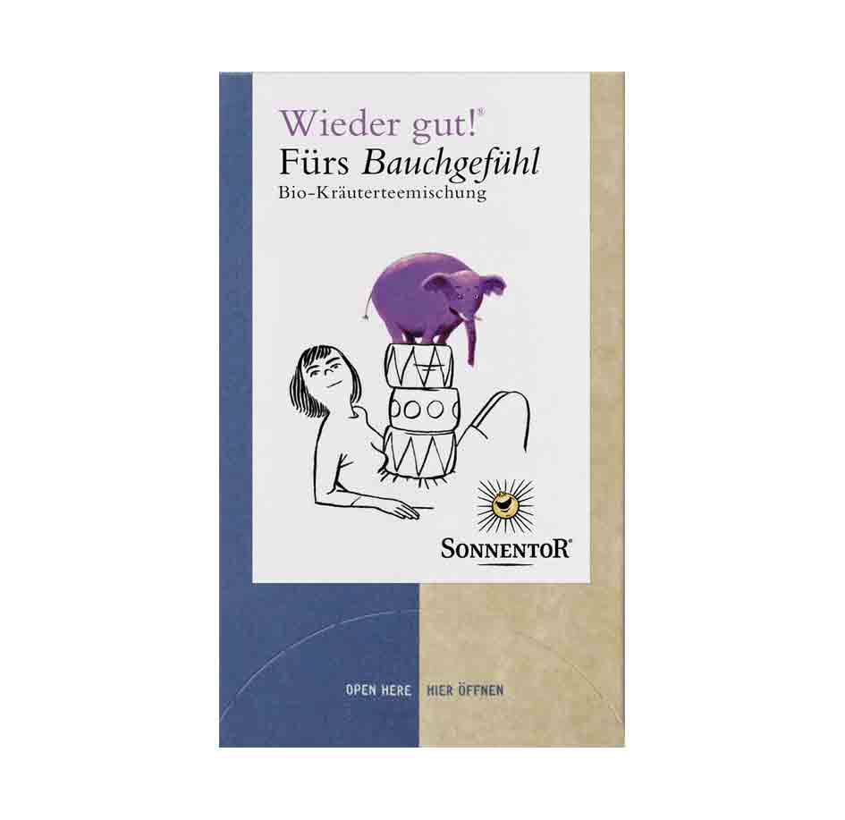 Kräutertee Wieder gut! Fürs Bauchgefühl Bio 18 Beutel Sonnentor