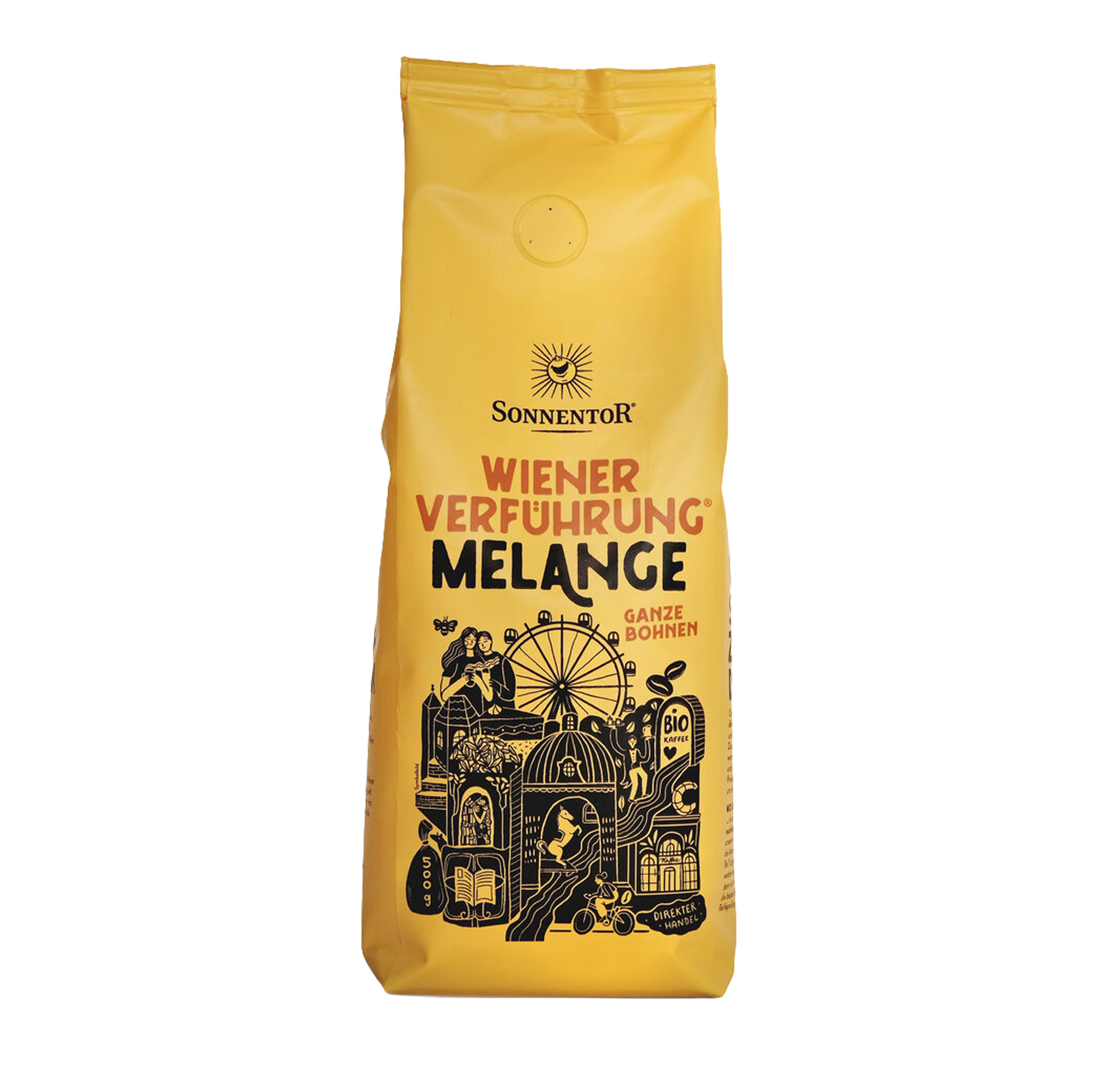 Melange Wiener Verführung ganze Bohne Bio 500g Sonnentor
