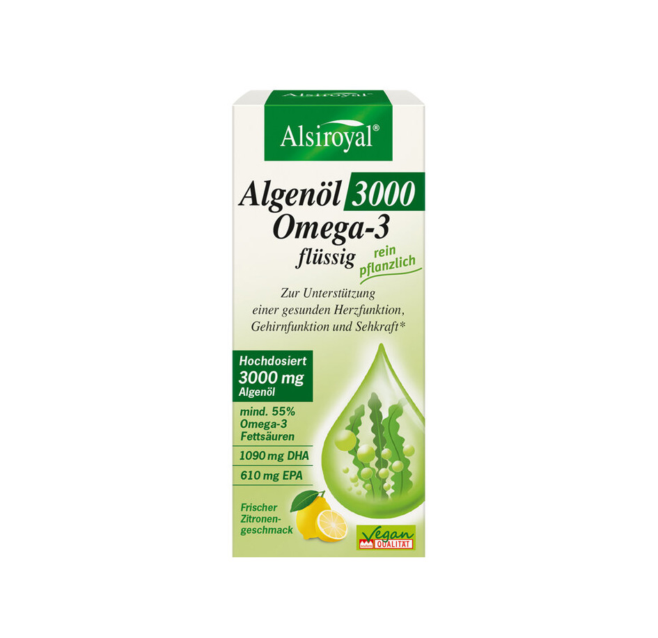Algenöl 3000 Omega-3 flüssig 100 ml Alsiroyal 