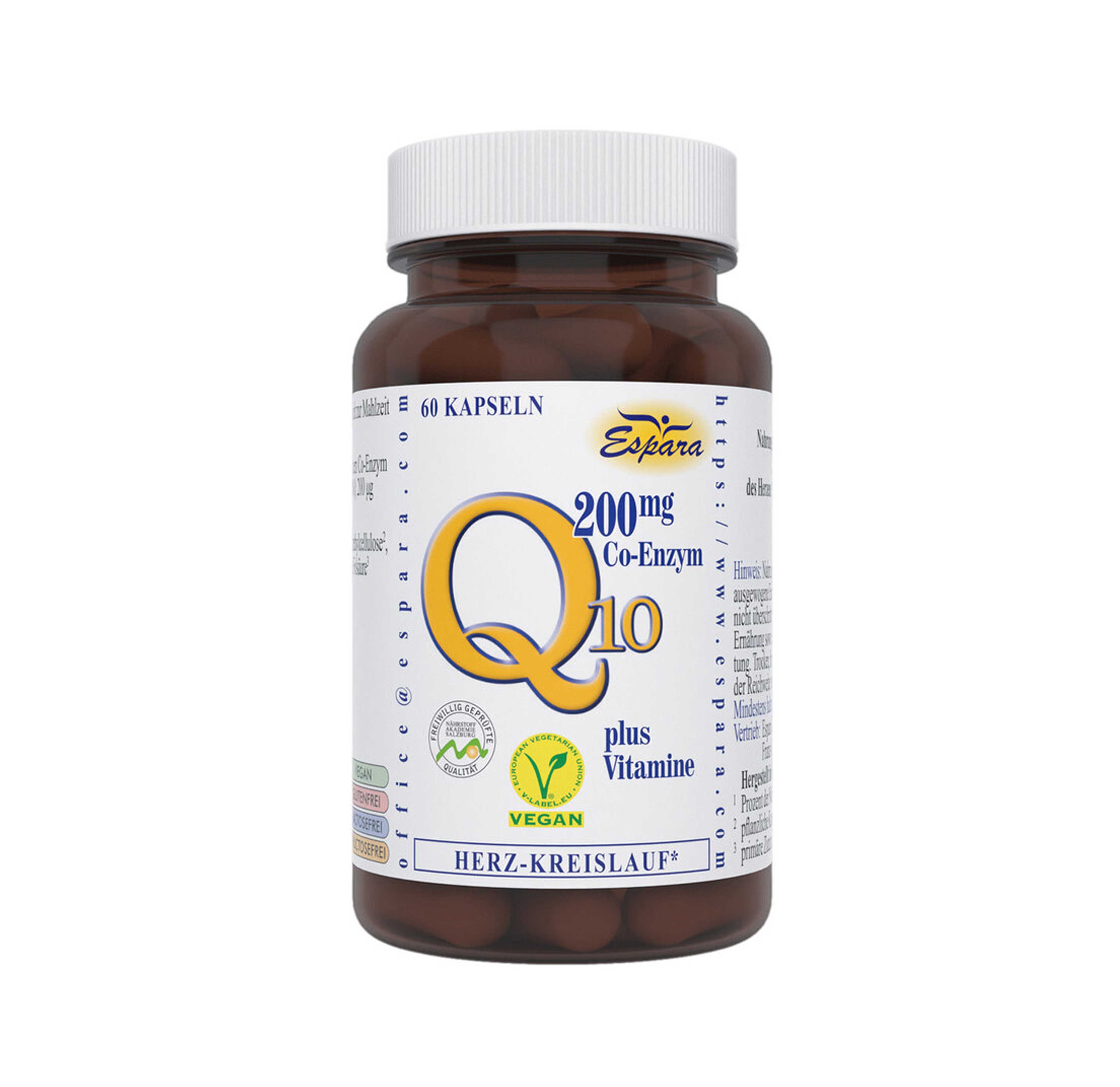 Q10 200mg Kapseln 60 Stück Espara   Q10 200mg Kapseln 60 Stück Espara