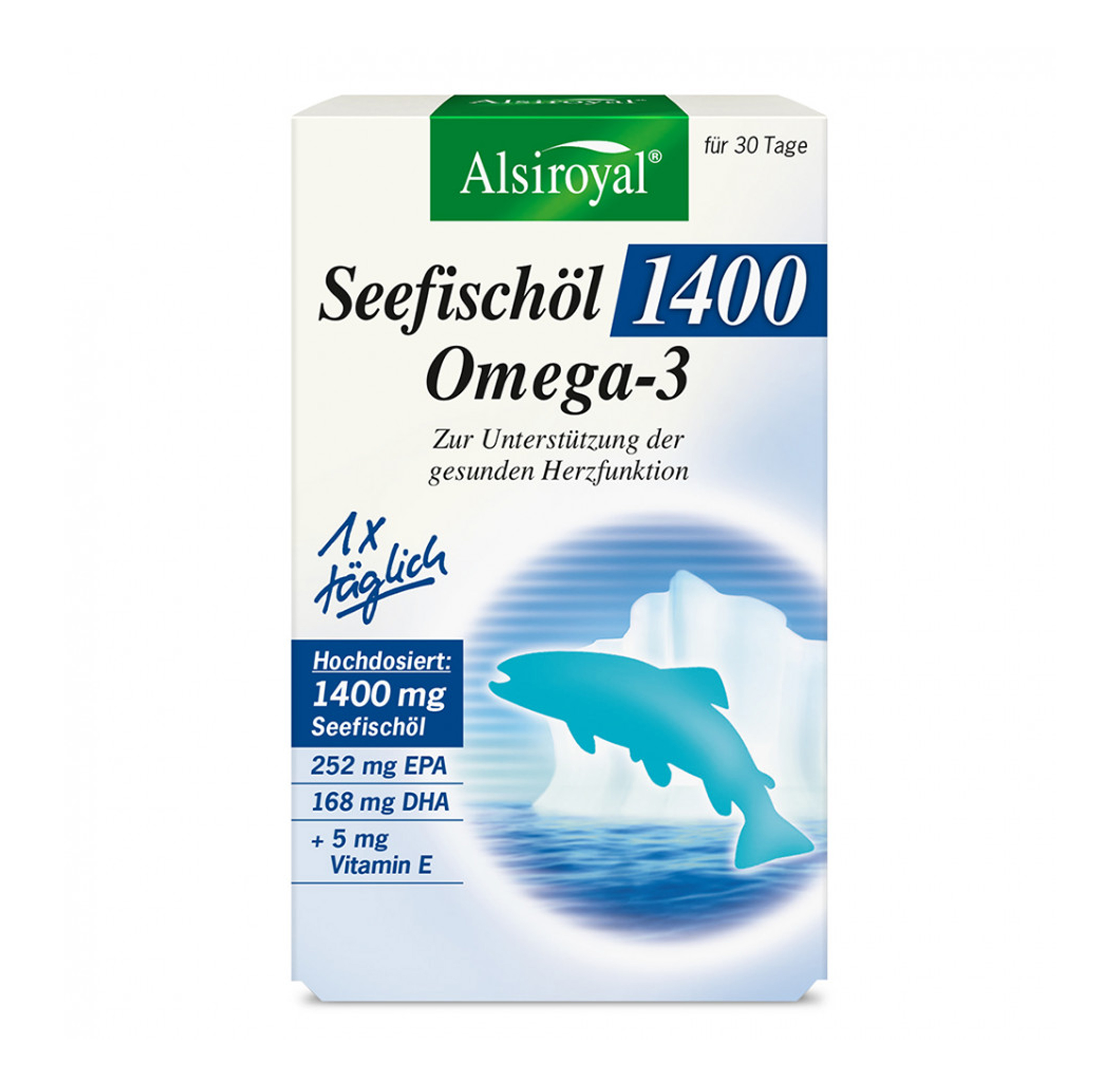 Seefischöl 1400 Omega-3 30 Stück Alsiroyal