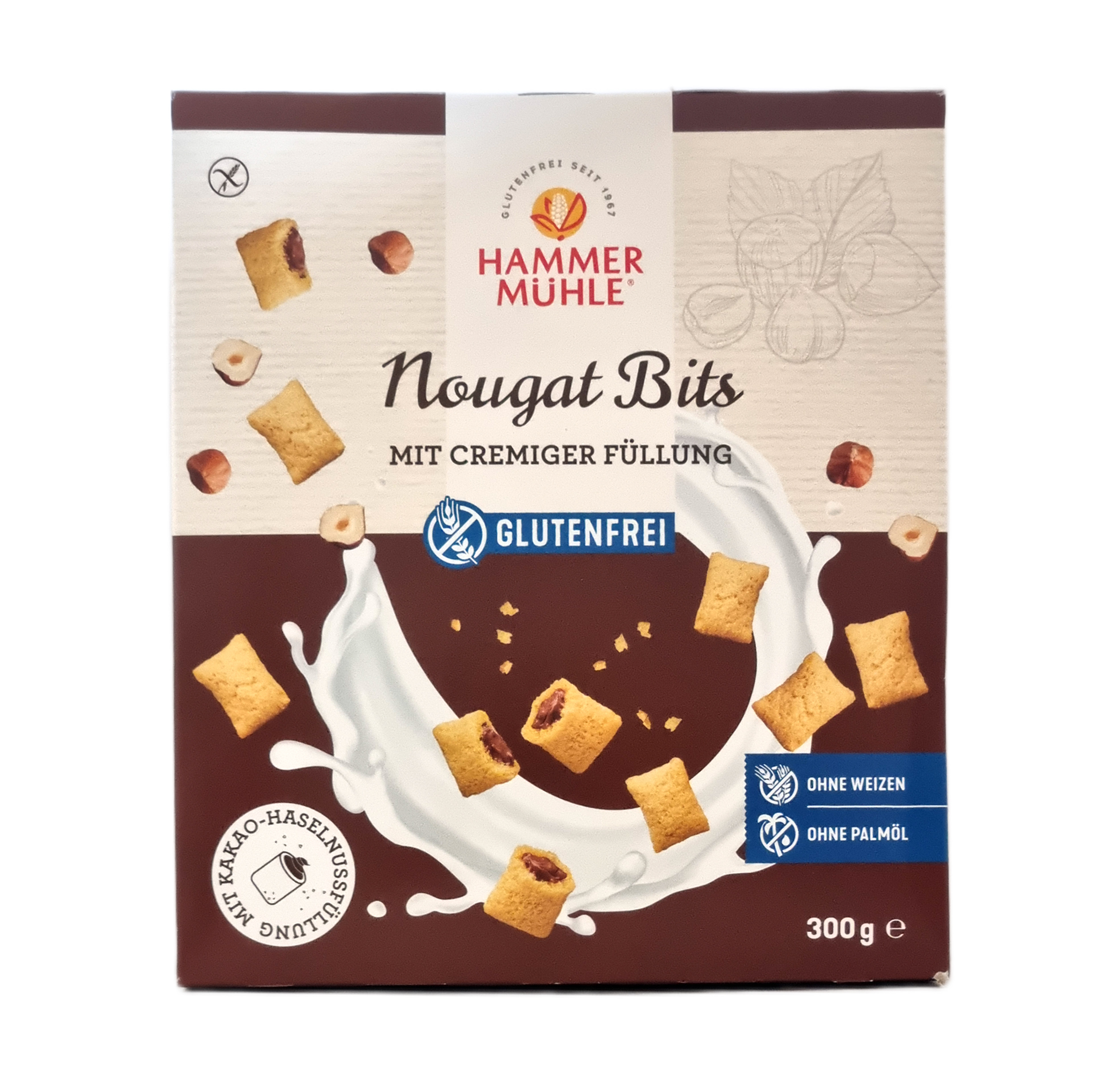 Nougat Bits Schokokissen Glutenfrei 300g Hammermühle 