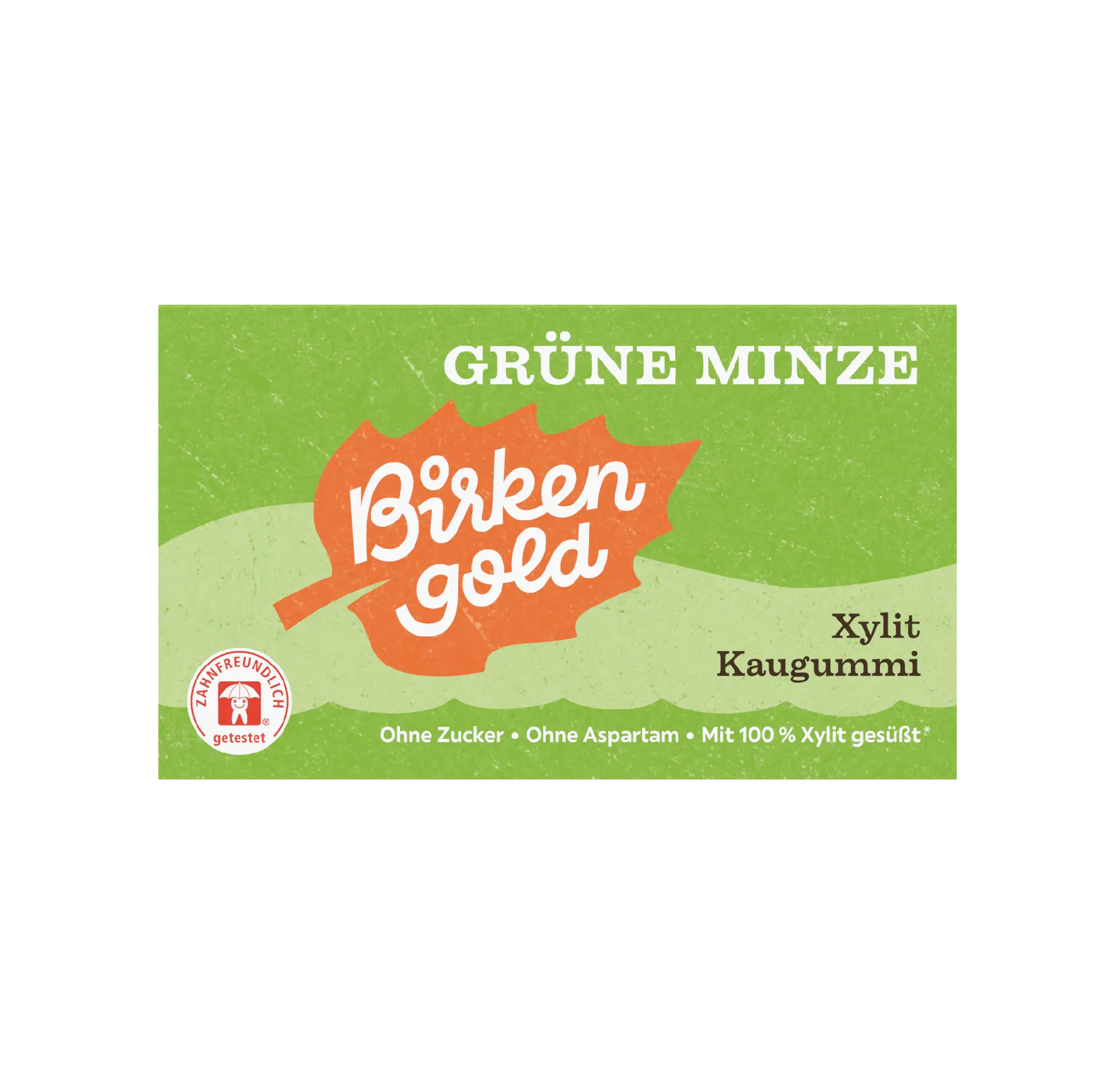   Kaugummi Xylit Grüne Minze (Spearmint) 17g Birkengold