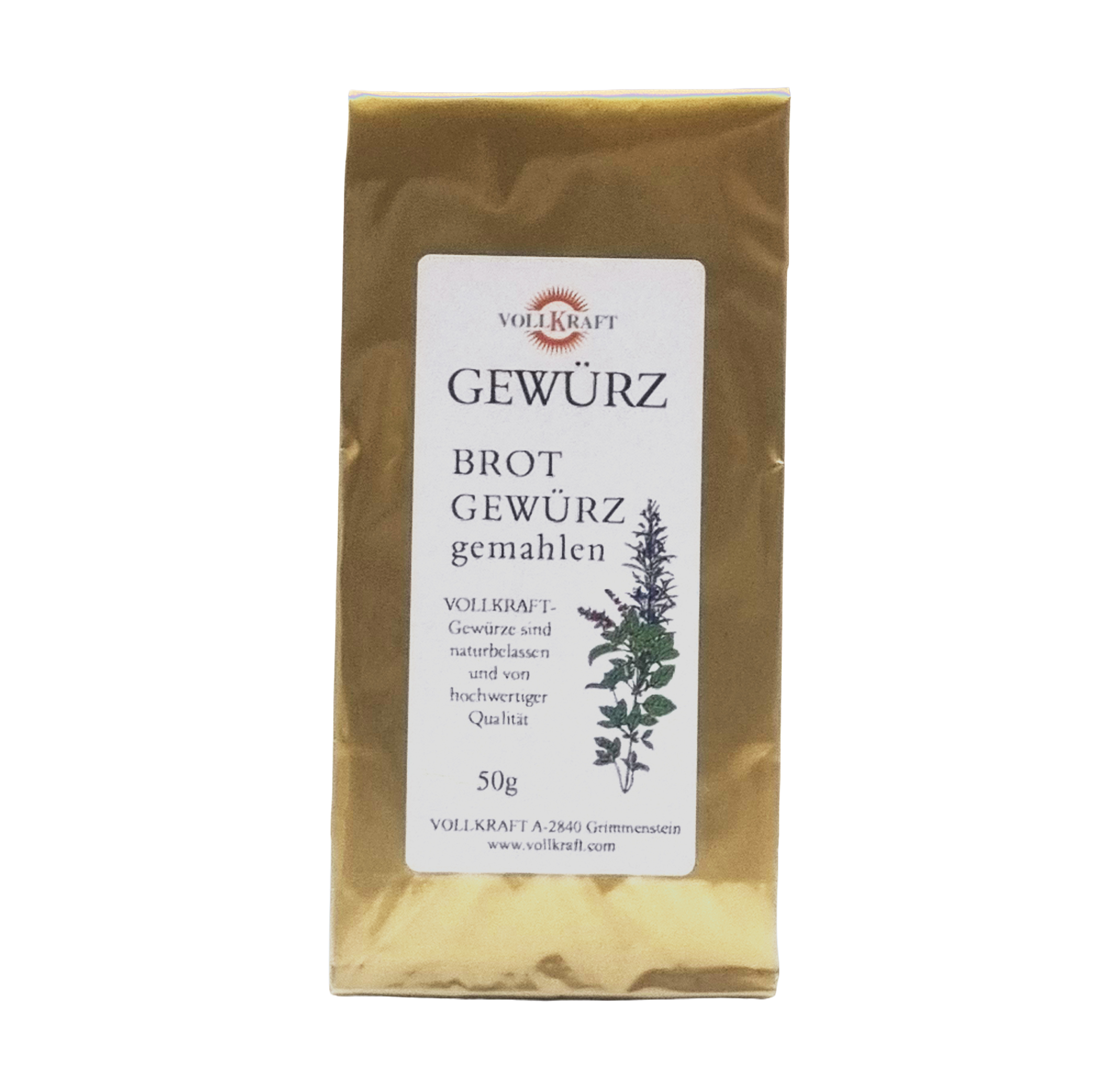 Brotgewürz gemahlen 50g Vollkraft