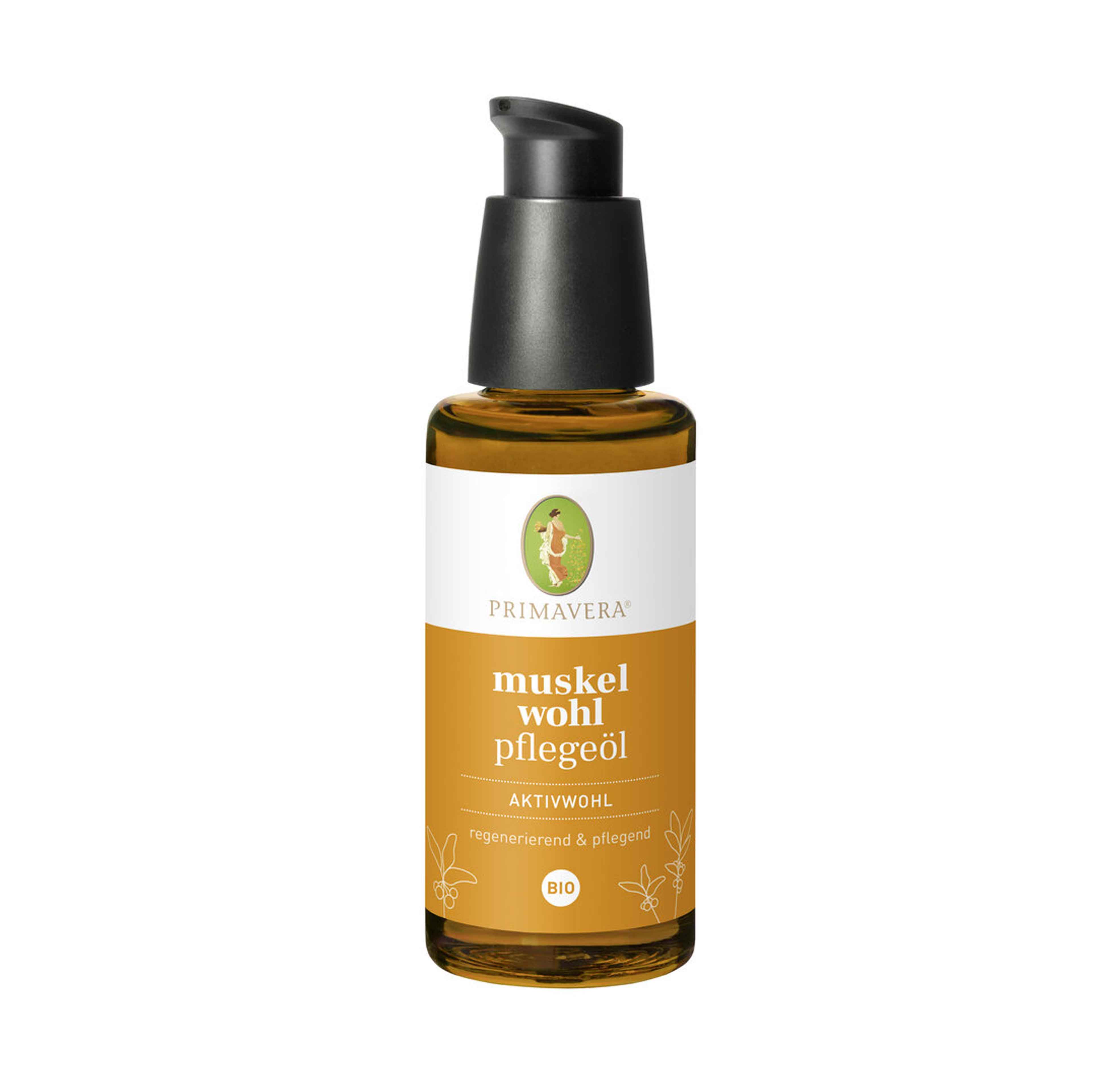 Aktivwohl Muskelwohl Pflegeöl Bio 50ml Bio Primavera  Aktivwohl Muskelwohl Pflegeöl Bio 50ml Bio Primavera