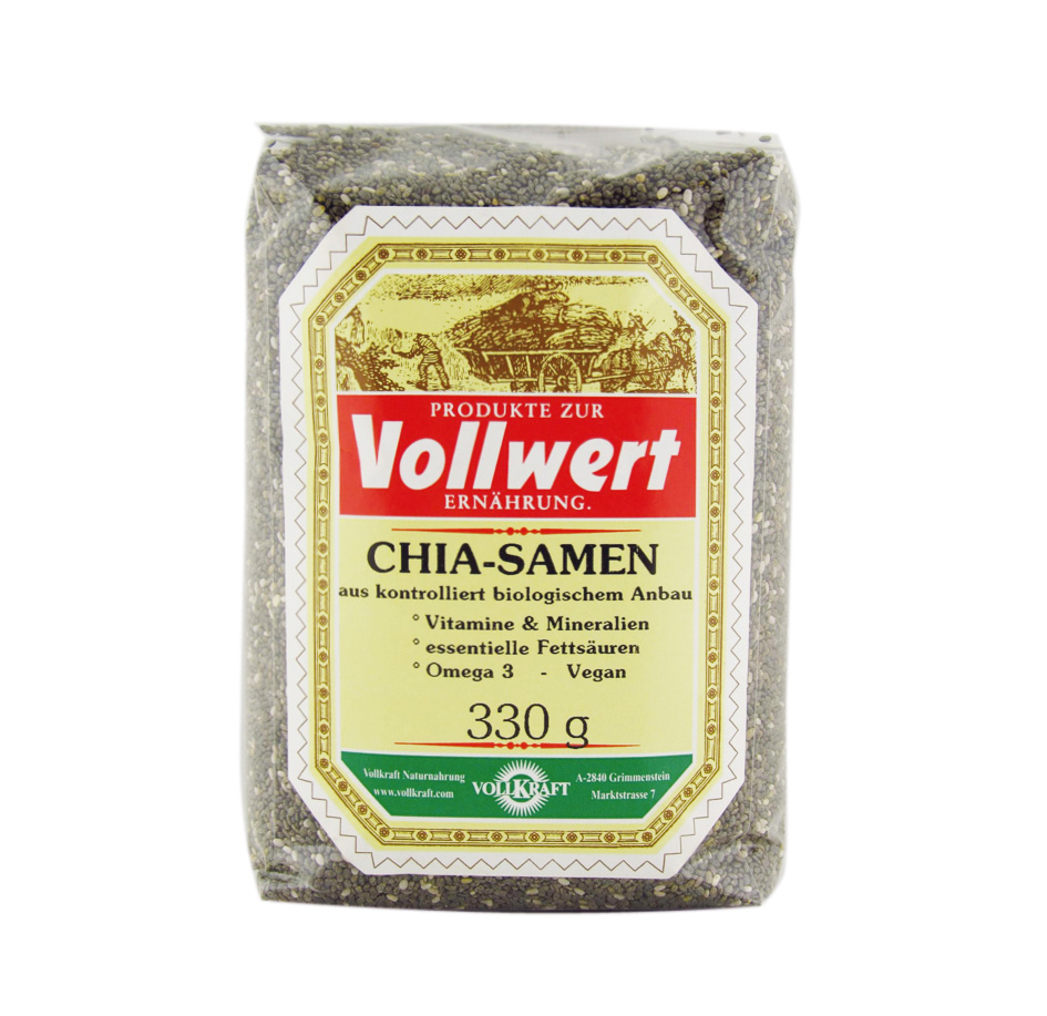 Chia Samen Bio 330g Vollkraft Chia Samen Bio 330g Vollkraft