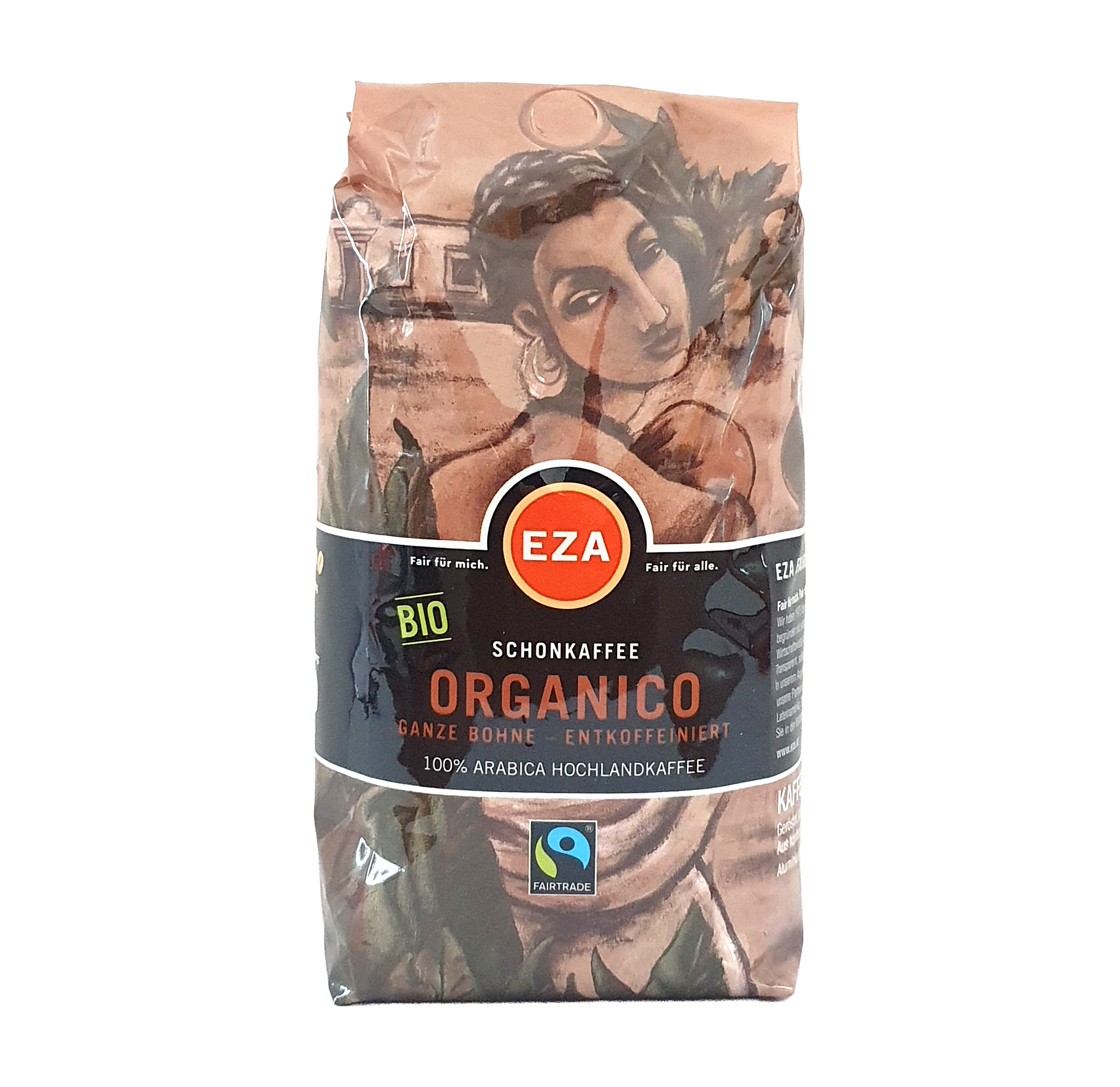 Organico bio entkoffeiniert Bohne 500g EZA