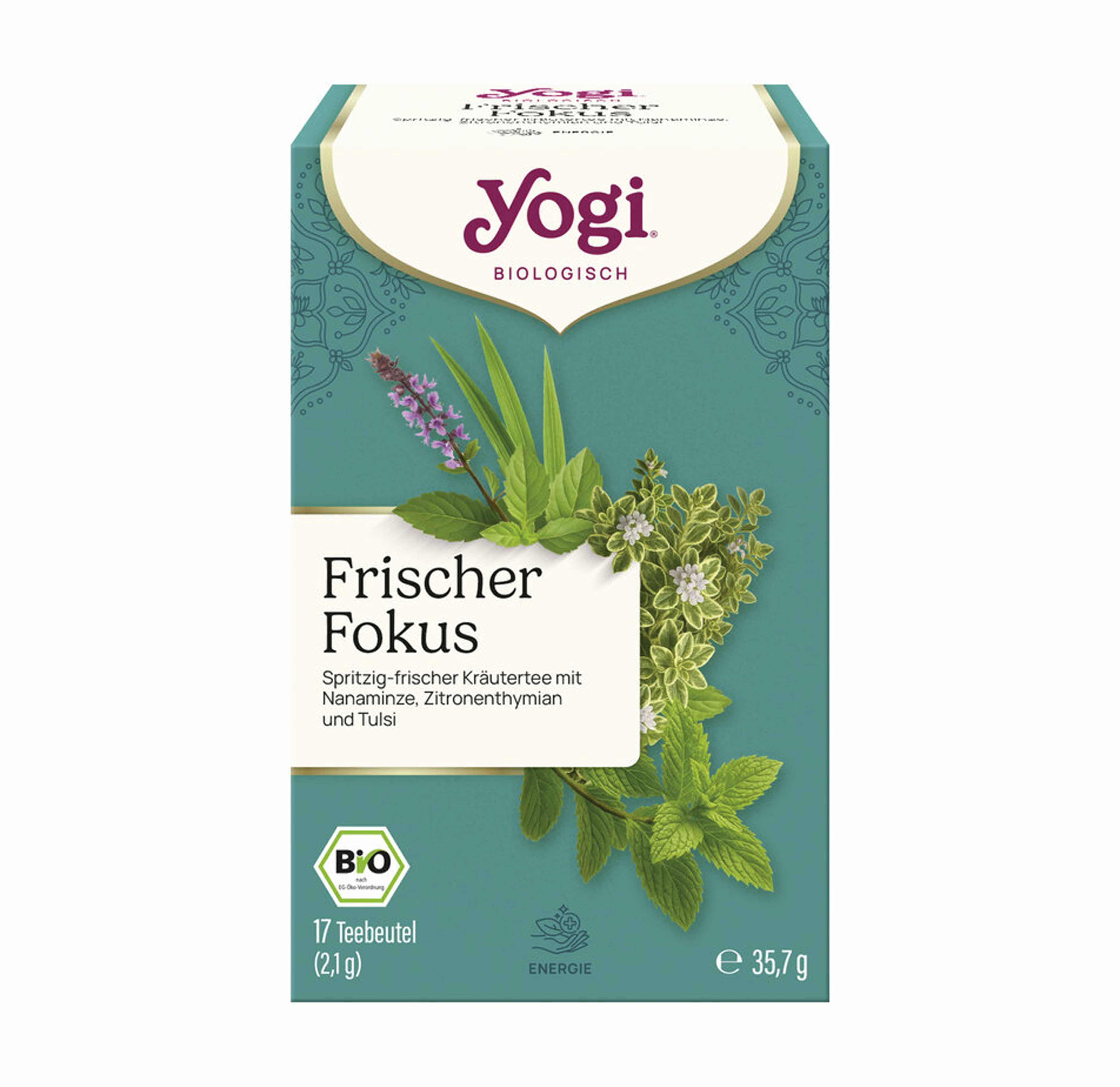 Frischer Fokus Bio 17 Beutel Yogi Tea