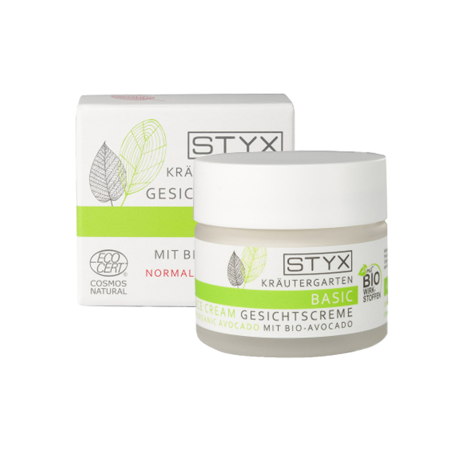 Kräutergarten Gesichtscreme mit BIO-Avocado 50ml  Styx