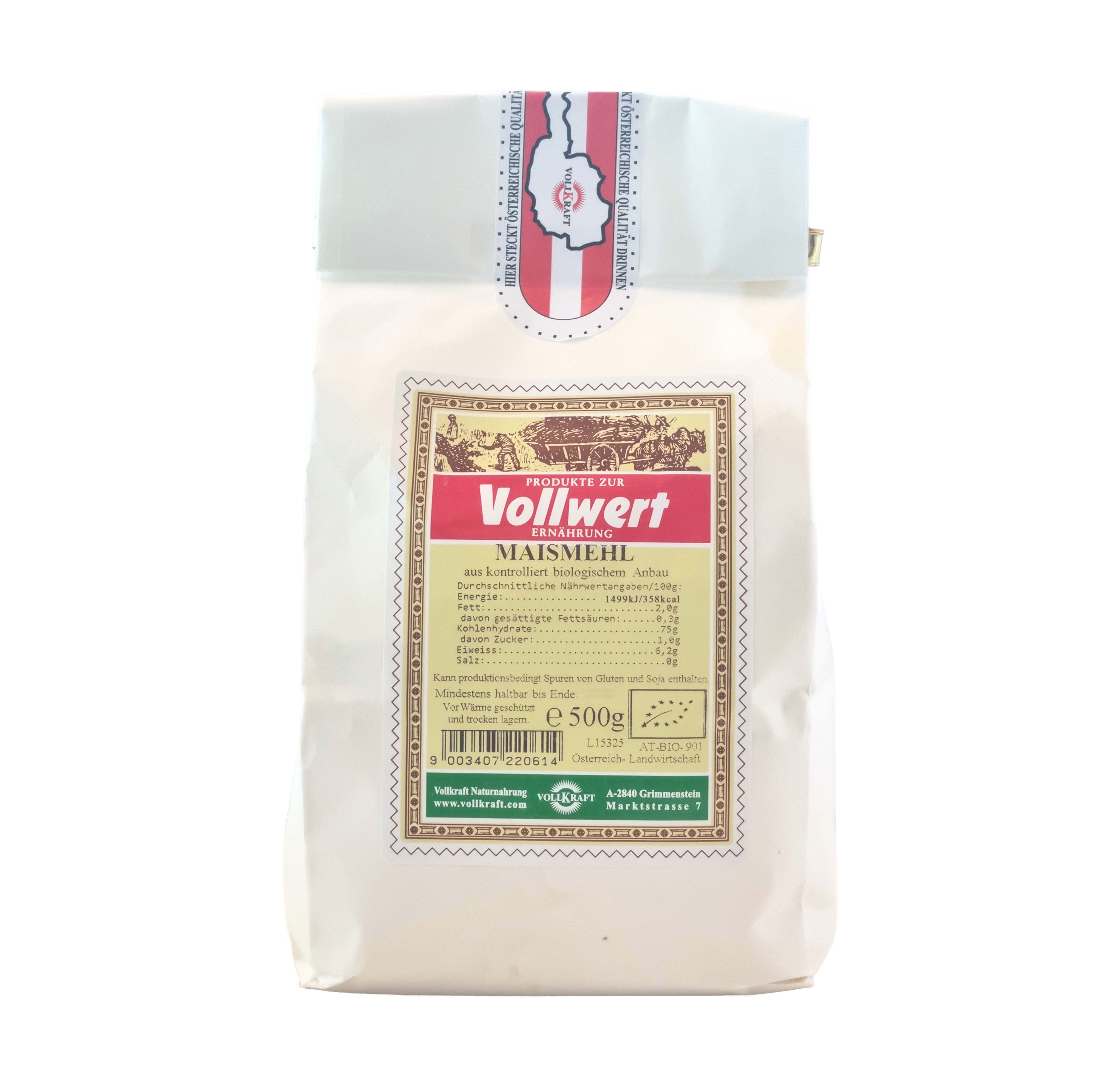 Maismehl Bio 500g Vollkraft Maismehl Bio 500g Vollkraft