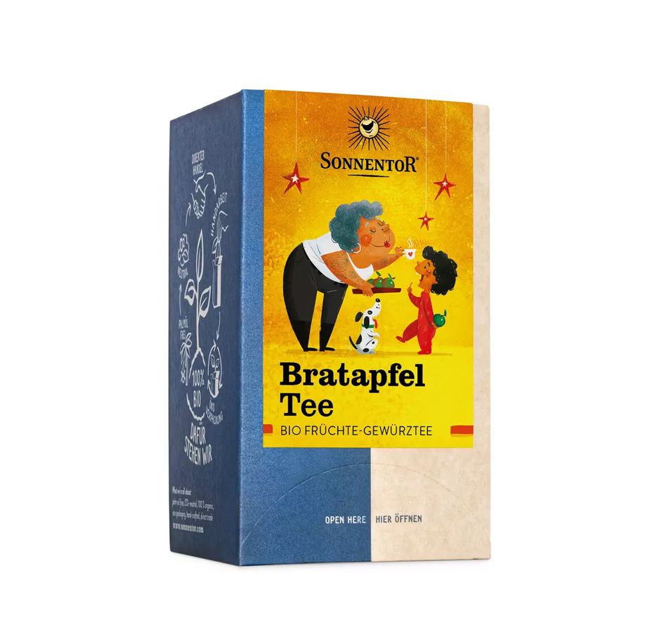 Früchte-Gewürztee Bratapfel Tee Bio 18 Beutel Sonnentor 