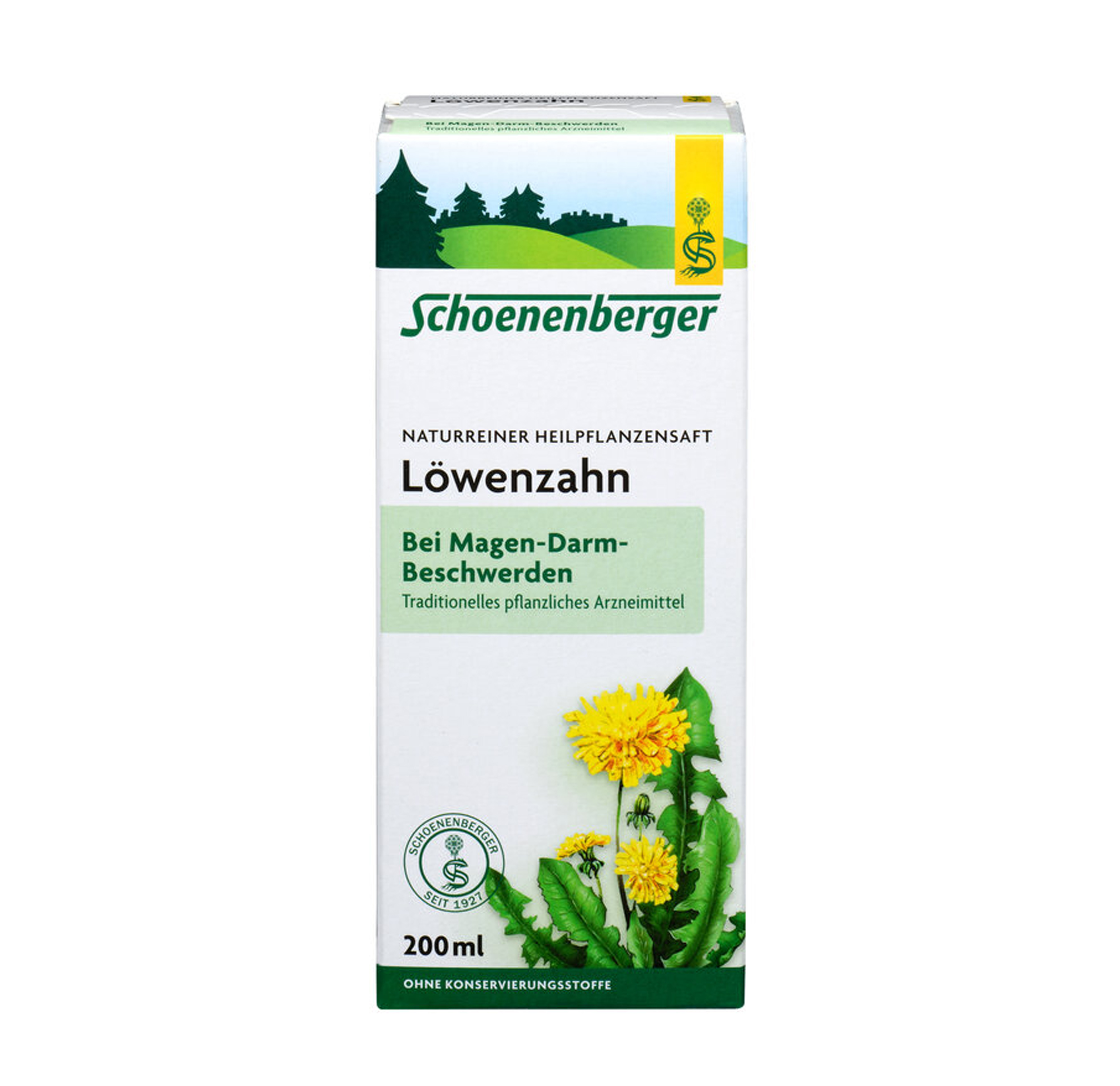 Löwenzahnsaft Bio 200ml Schoenenberger 
