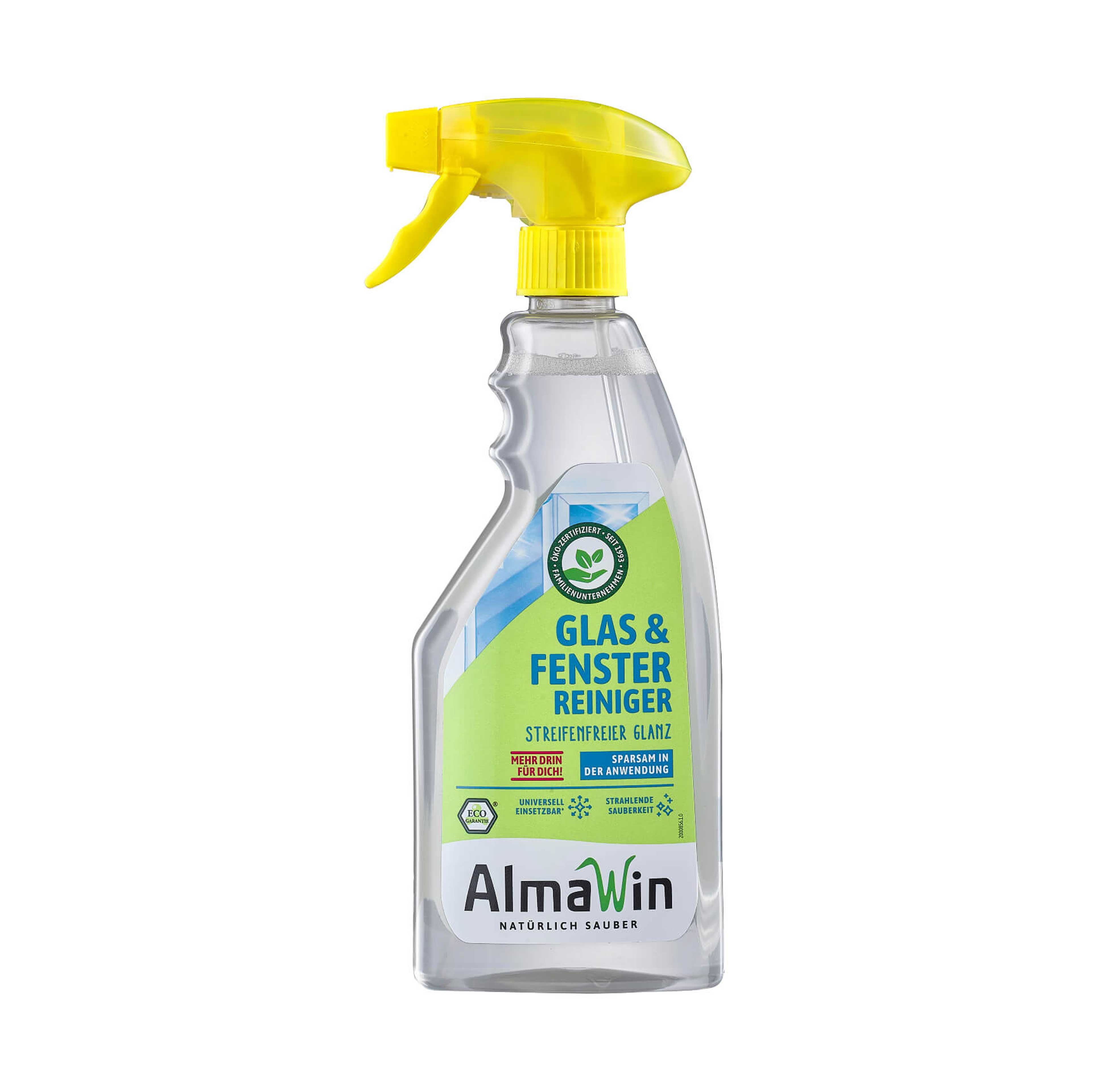 Glas + Fensterreiniger  m. Sprayer 500ml AlmaWin  Glas + Fensterreiniger  m. Sprayer 500ml AlmaWin