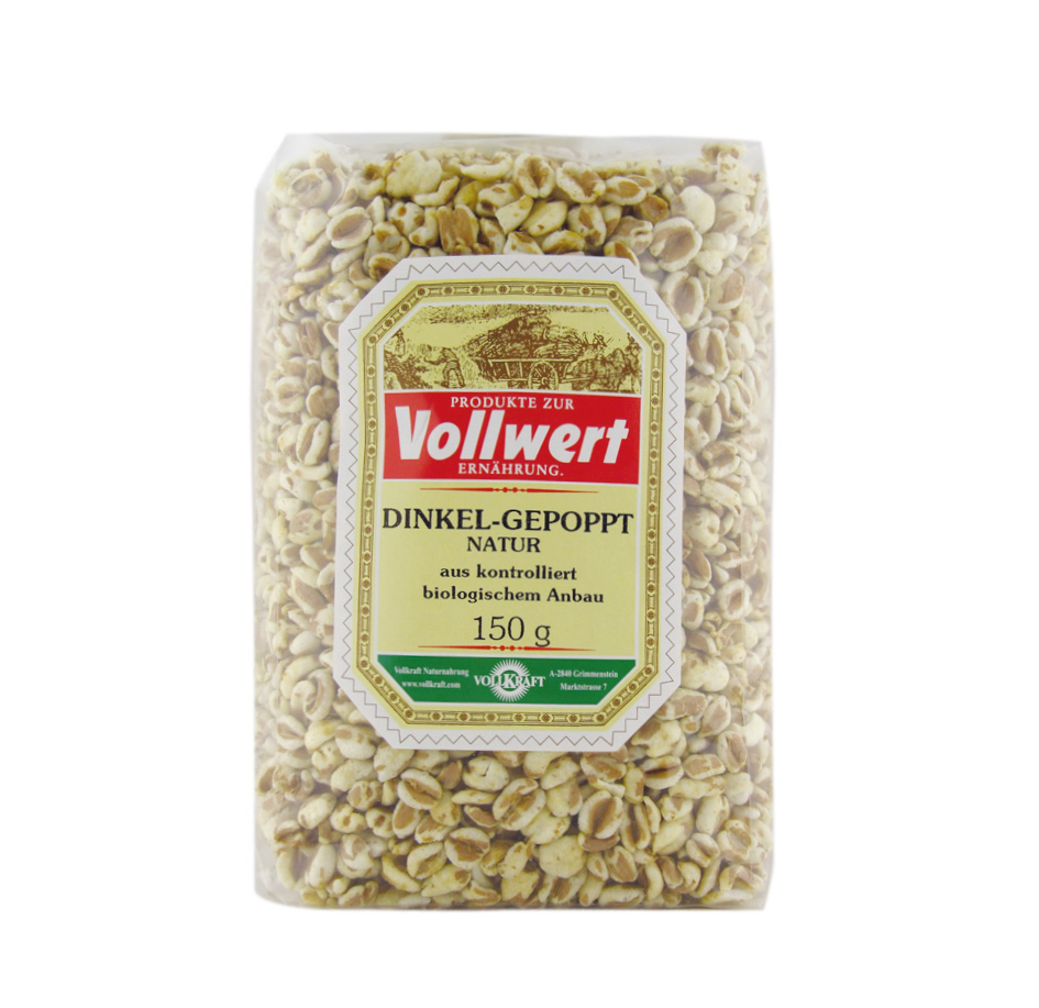 Dinkel gepoppt Natur Bio 150g Vollkraft