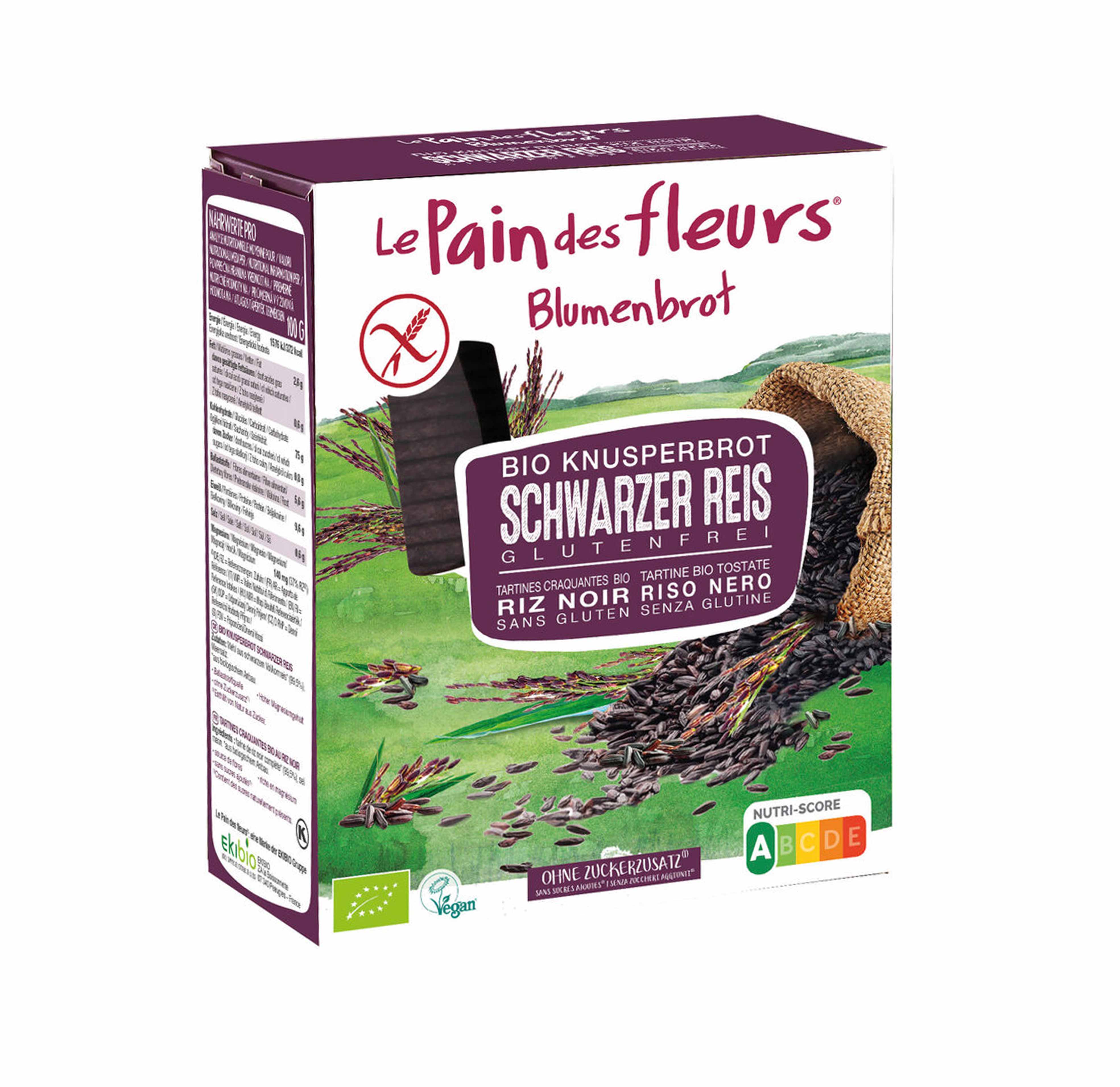Knusperbrot Schwarzer Reis Bio 150g Blumenbrot 