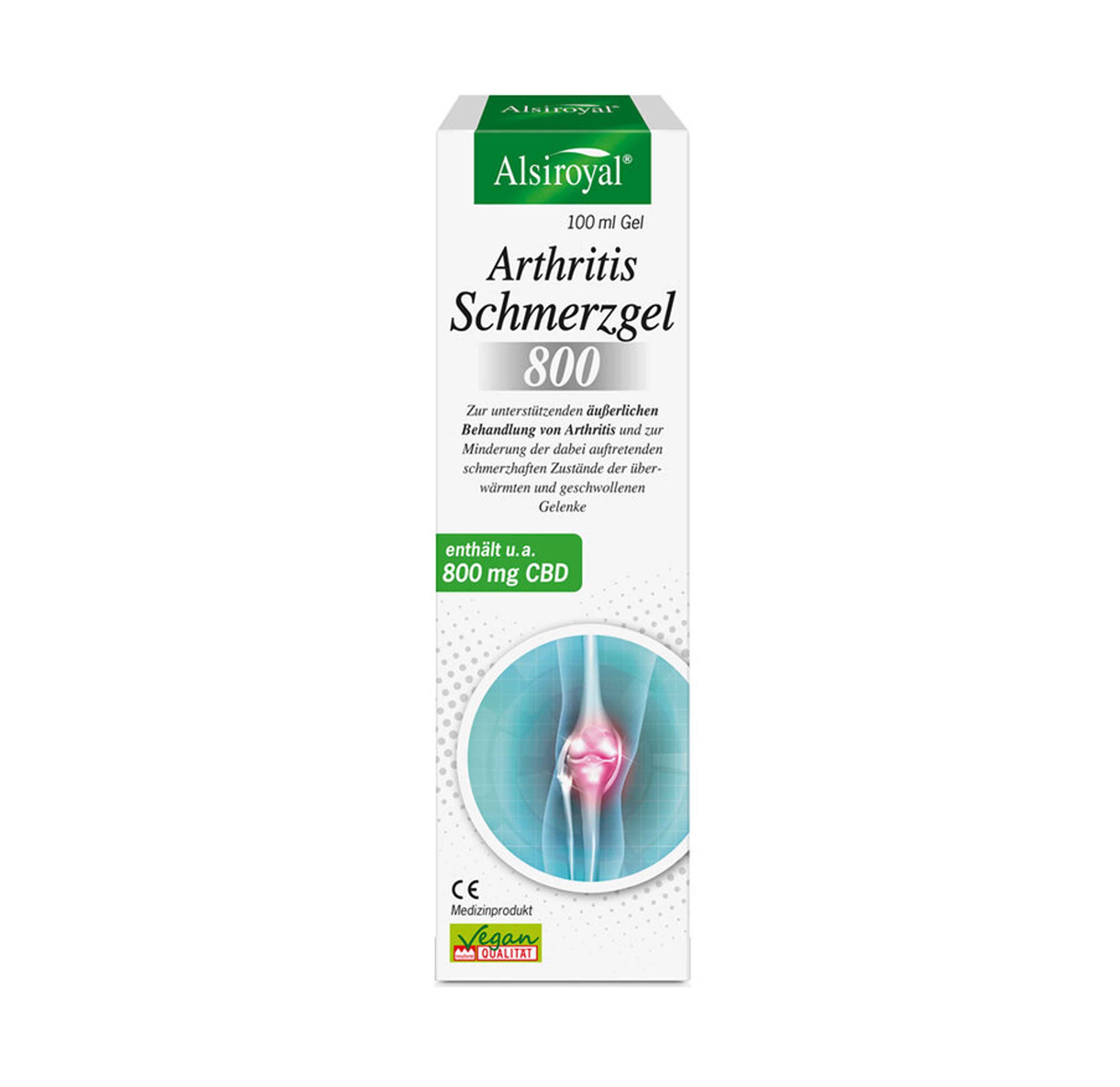 Arthritis Schmerzgel 800 MG CBD 100 ml Alsiroyal