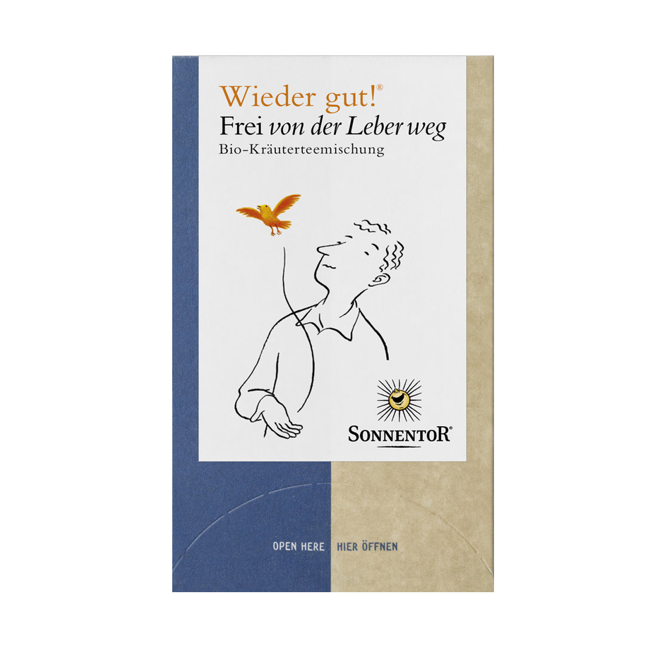 Frei von der Leber weg! Bio Kräutertee  18 Btl. Sonnentor