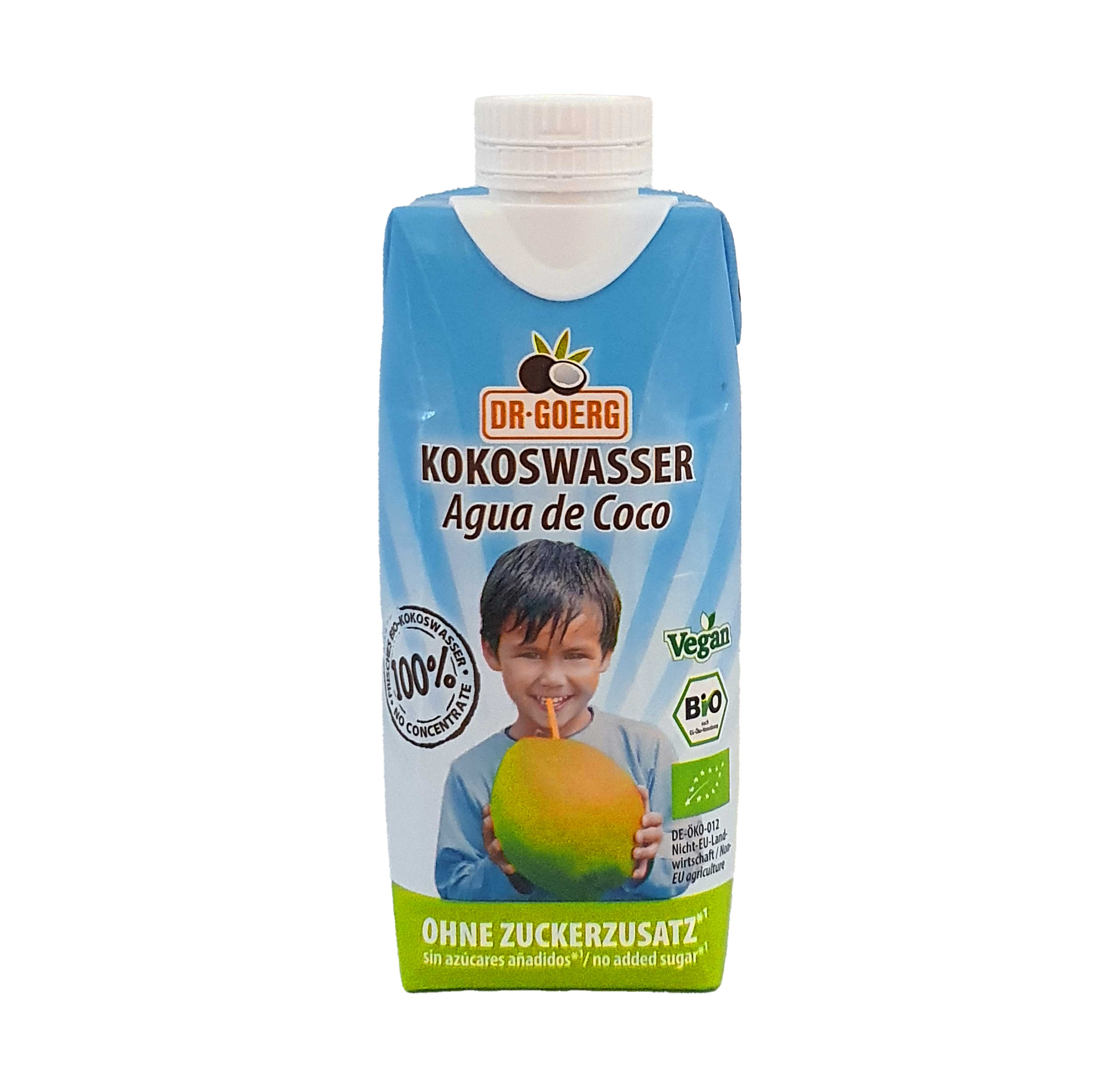Kokoswasser Bio 330ml Dr. Goerg  Kokoswasser Bio 330ml Dr. Goerg