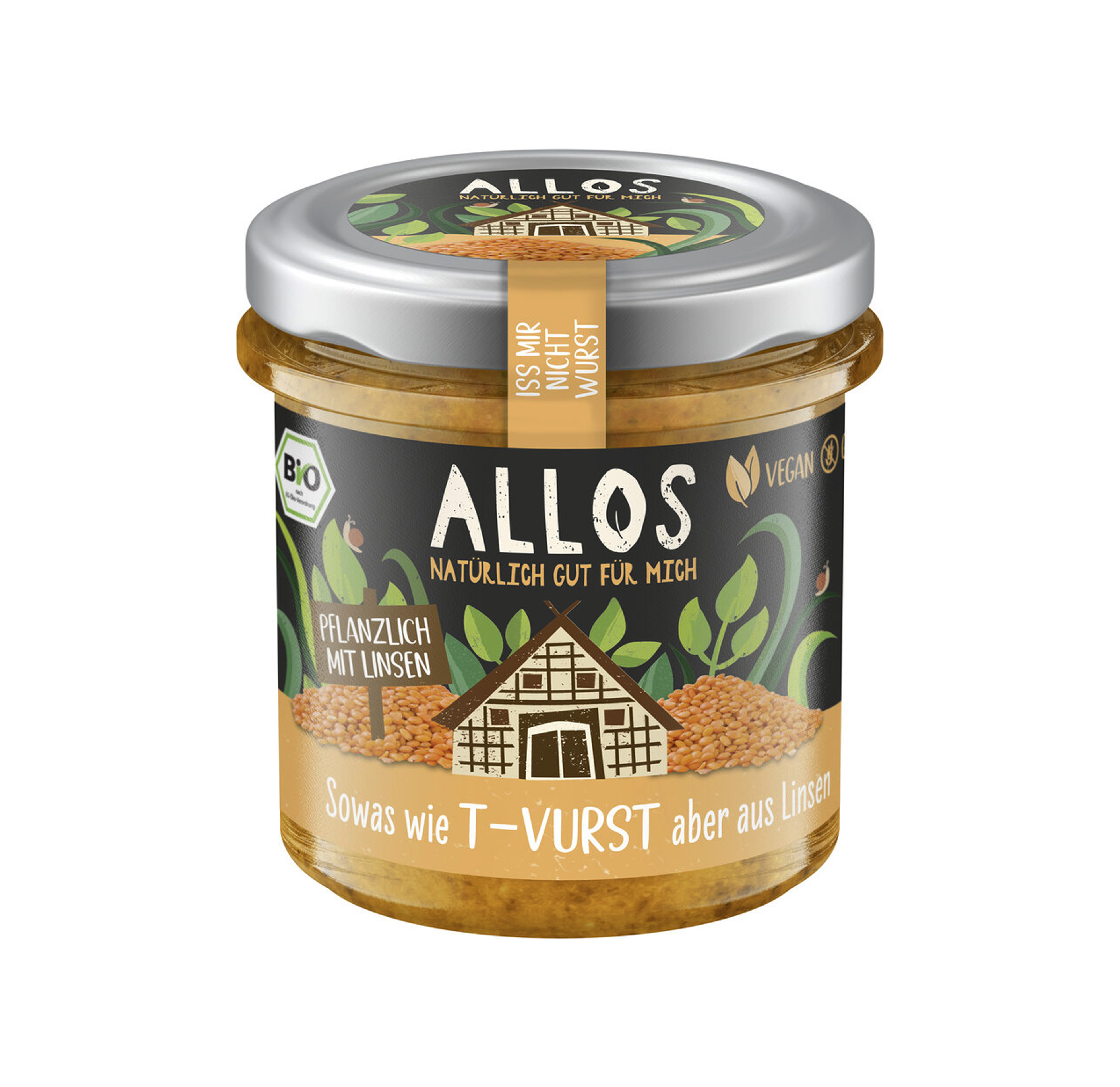  Iss mir nicht Wurst- T-Vurst  Bio Aufstrich 135g Allos