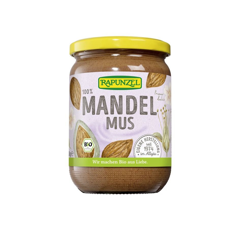 Mandelmus braun 100% Bio 500g Rapunzel