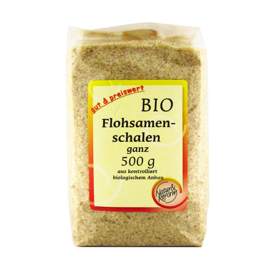 Flohsamenschalen ganz Bio 500g Natur & Reform