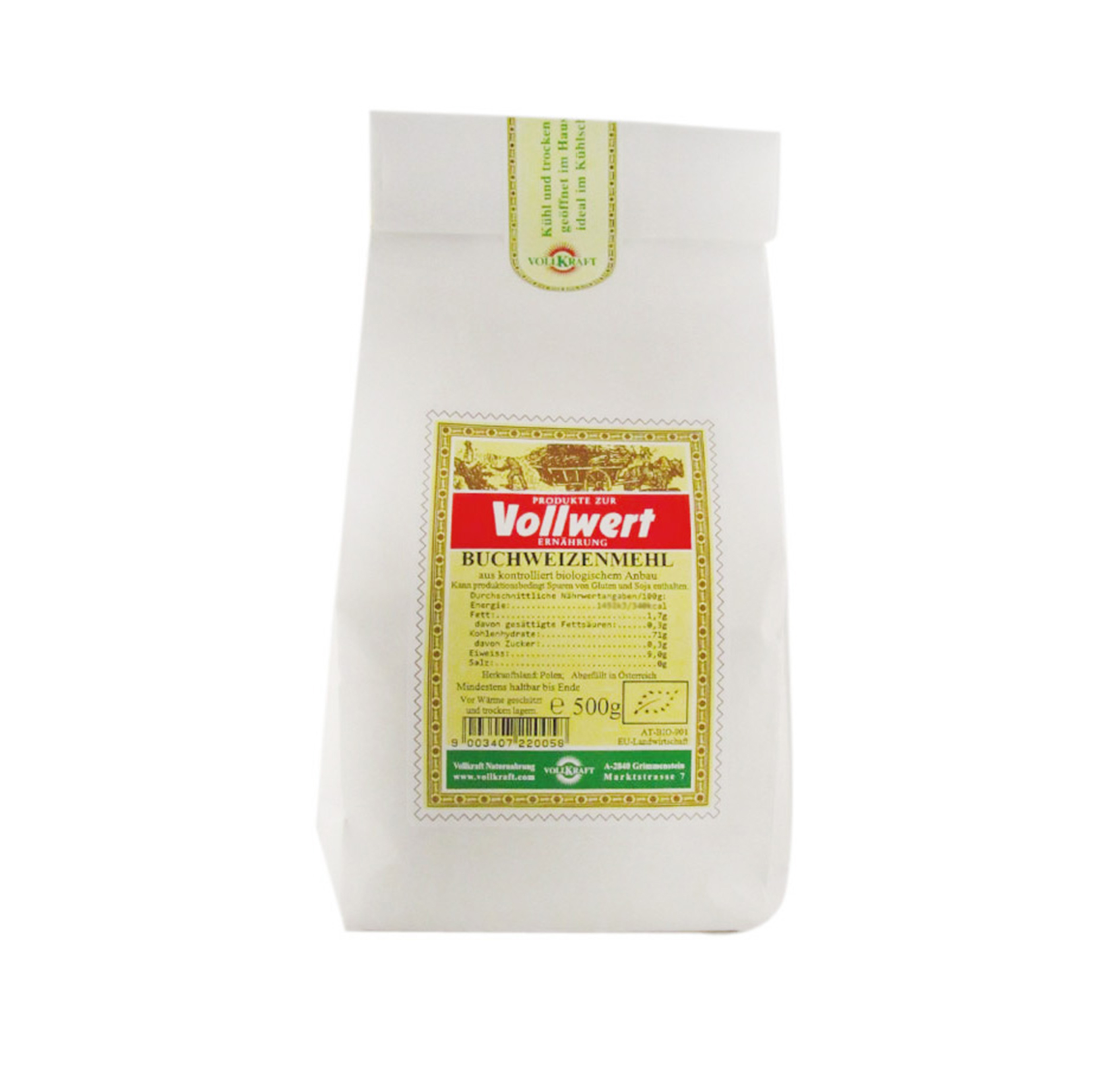 Buchweizenmehl Bio 500g Vollkraft Buchweizenmehl Bio 500g Vollkraft