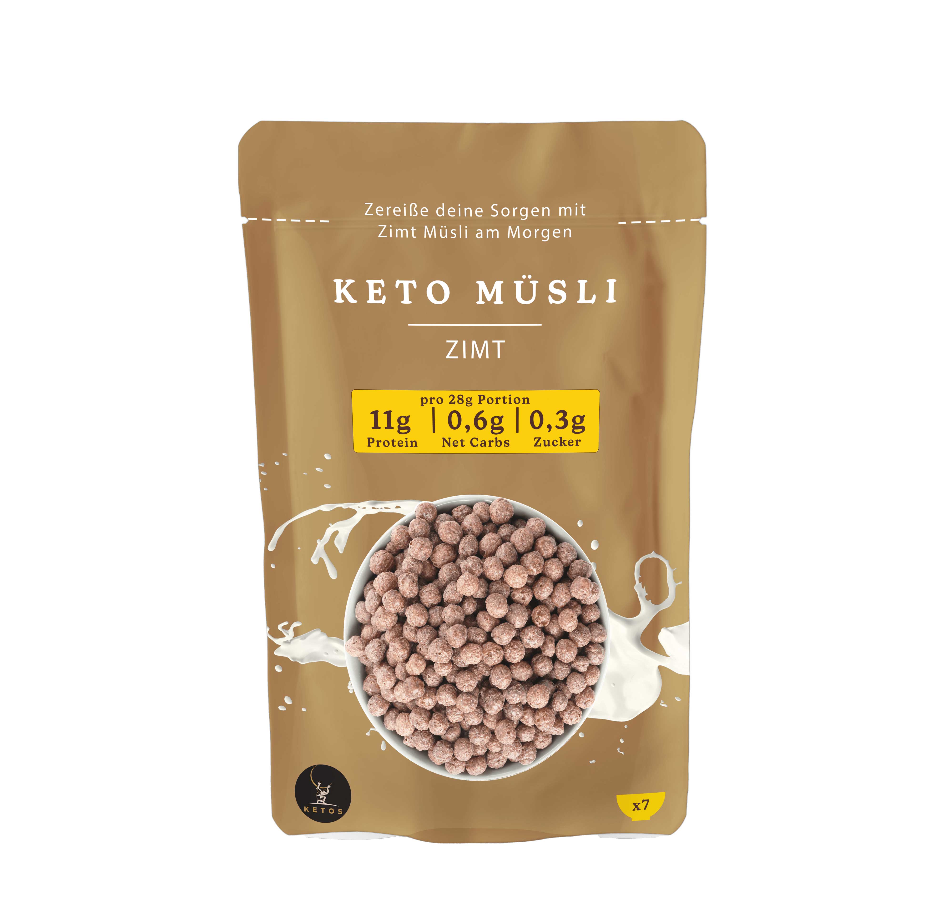 Keto Müsli Zimt 200g Ketos Keto Müsli Zimt 200g Ketos