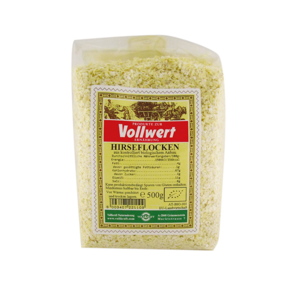 Hirseflocken Bio 500g Vollkraft