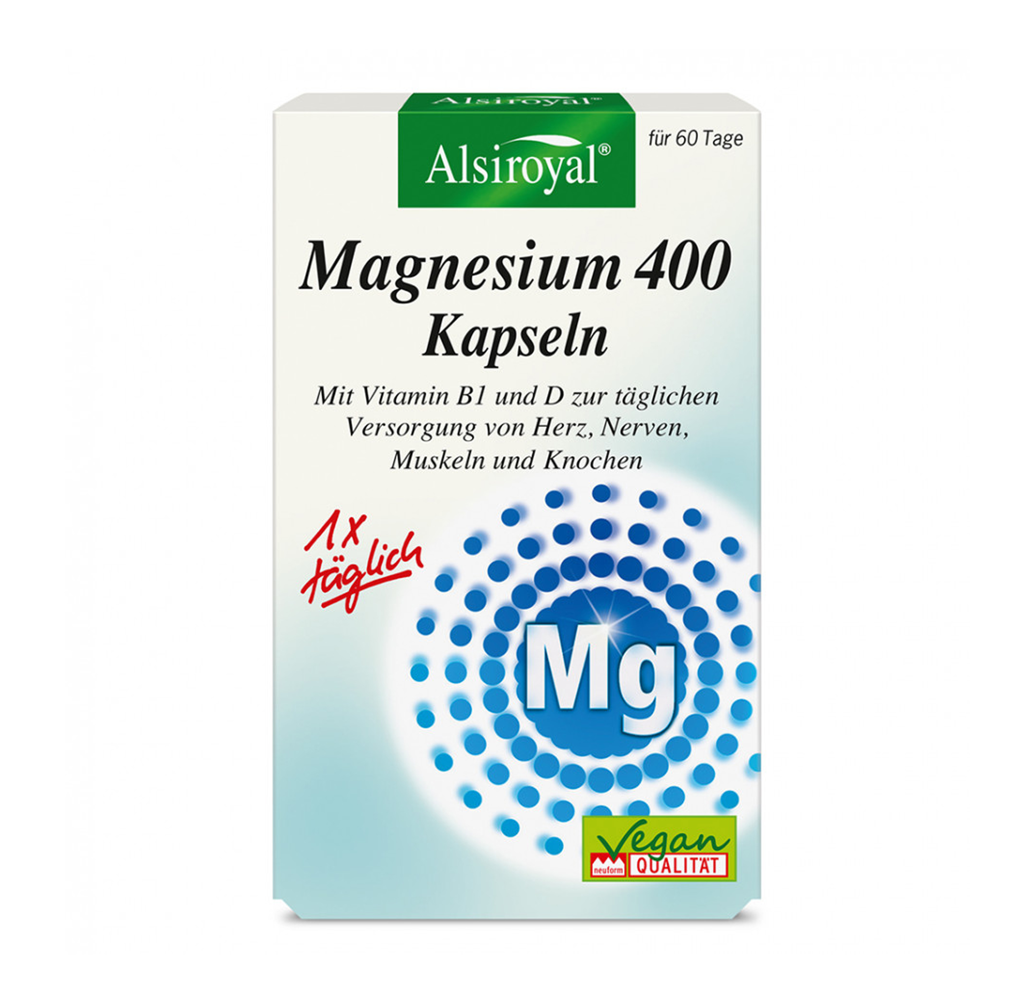 Magnesium 400 Kapseln 60 Stück Alsiroyal 