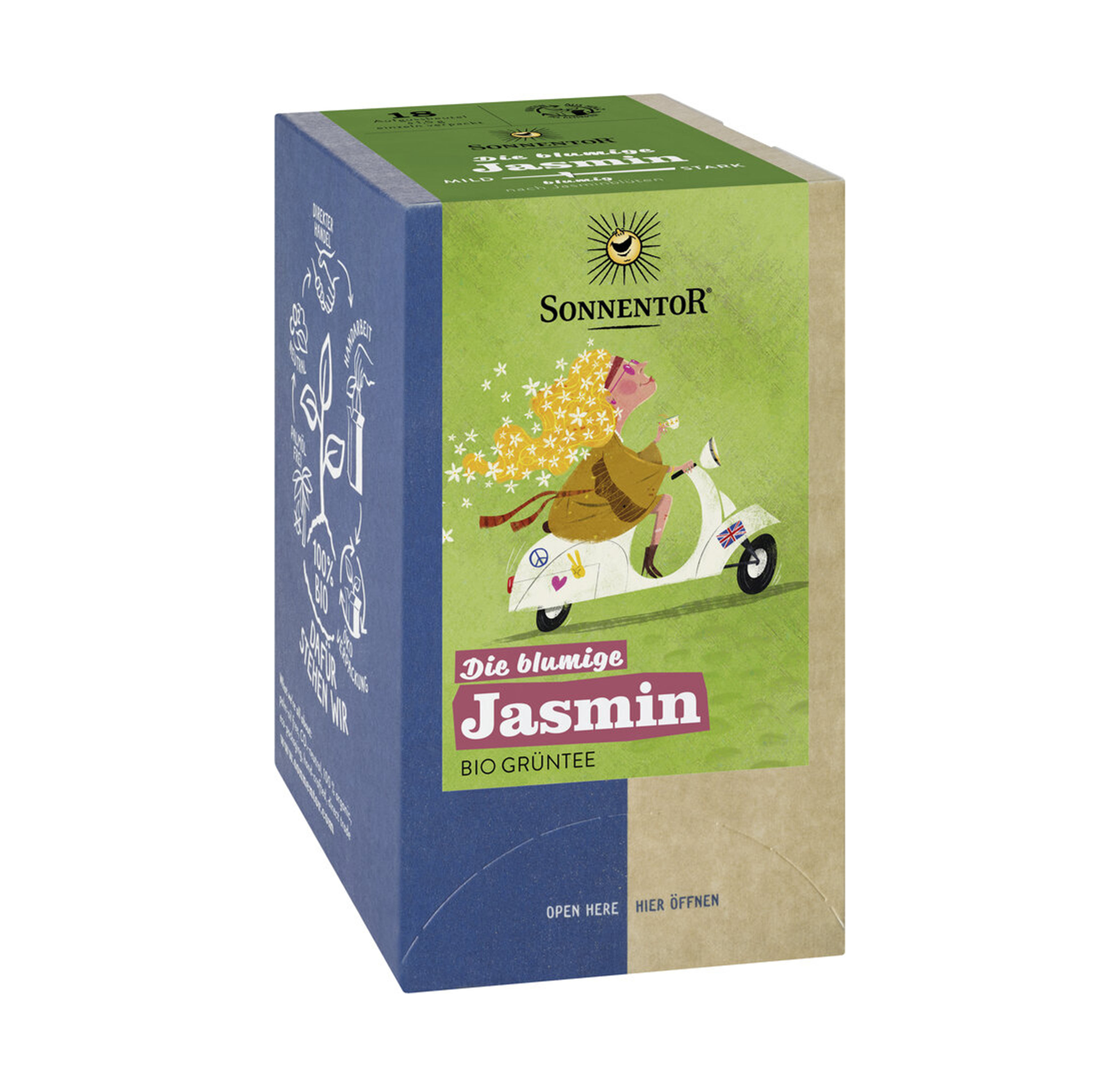  Die blumige Jasmin Grüntee bio 18 Btl. Sonnentor