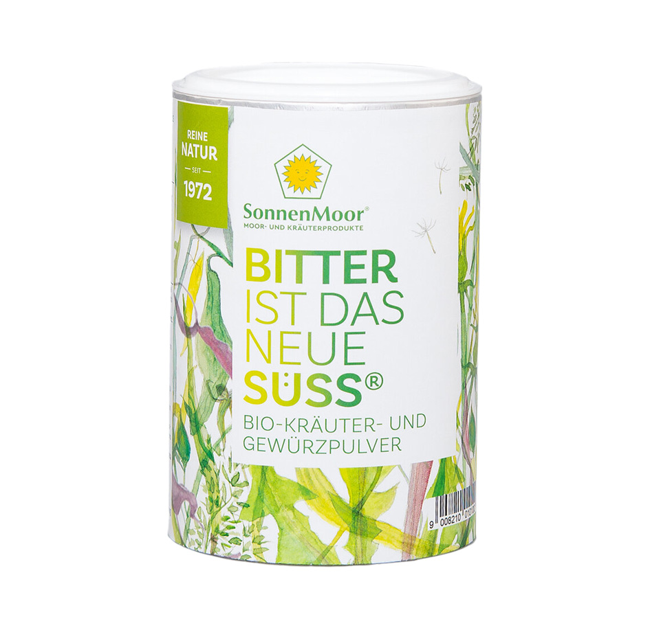 Bitter ist das neue Süss Bio Kräuter- und Gewürzpulver 100g SonnenMoor   Bitter ist das neue Süss Bio Kräuter- und Gewürzpulver 100g SonnenMoor