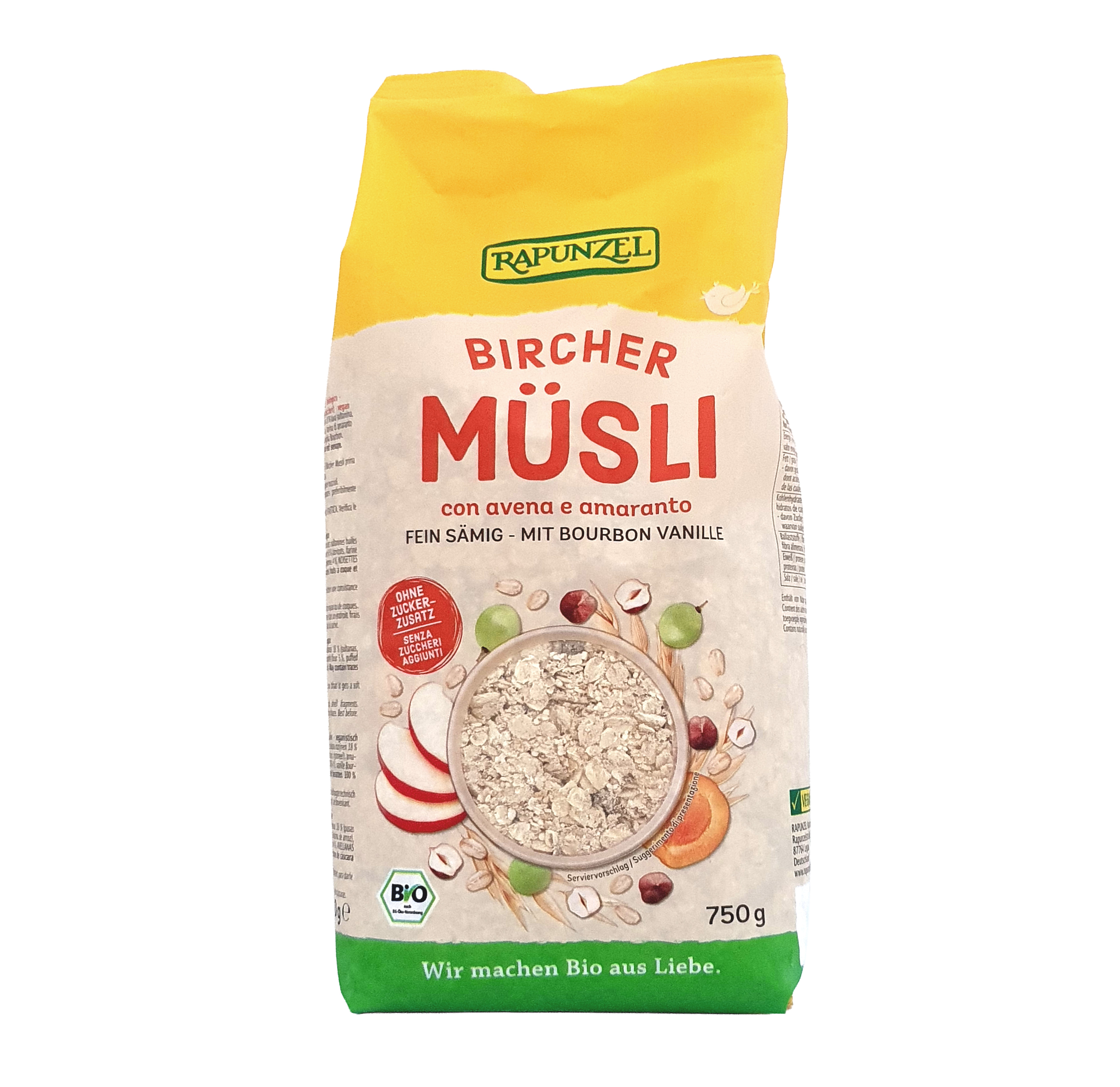 Bircher Müsli Bio 750g Rapunzel