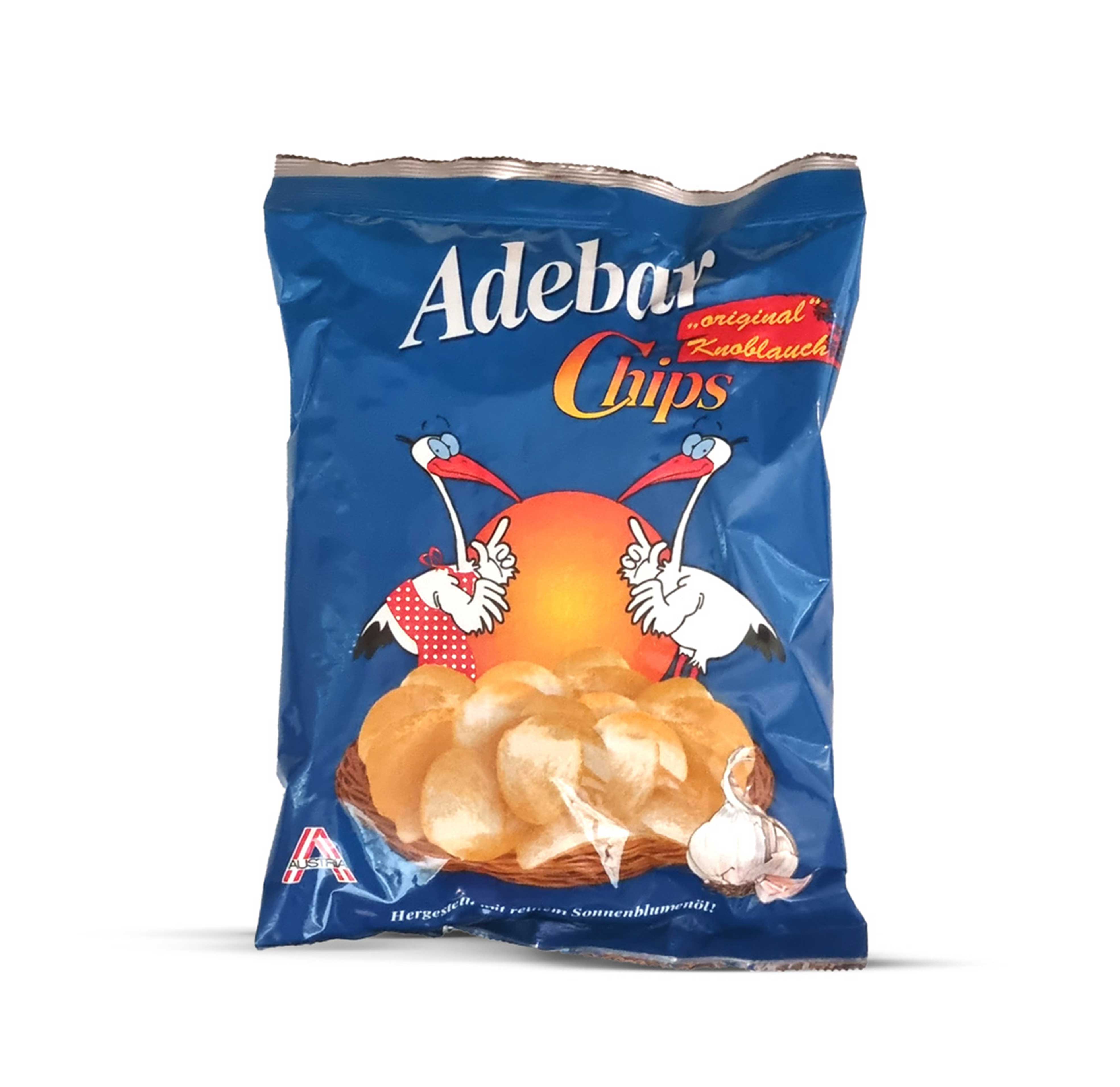 Adebar Knoblauch Kartoffelchips 100g Adebar Knoblauch Kartoffelchips 100g