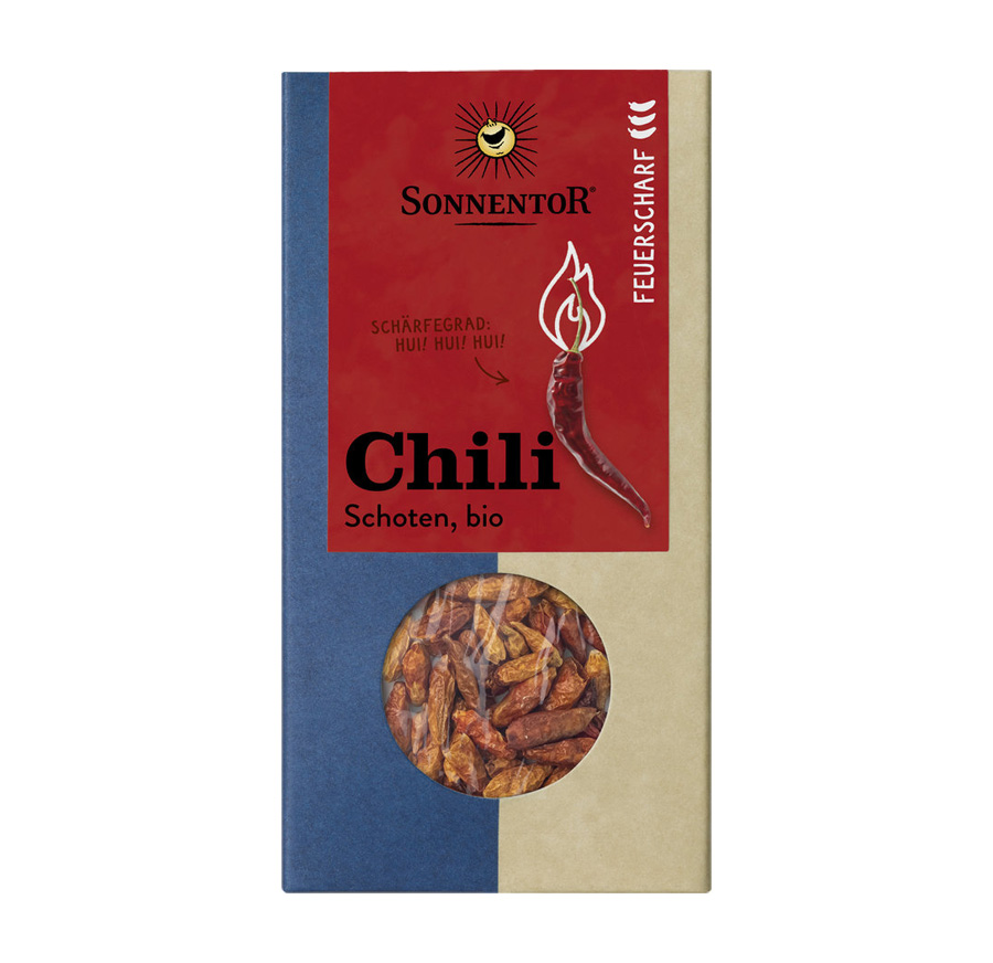 Chili Schoten ganz Bio 45g Sonnentor Chili Schoten ganz Bio 45g Sonnentor