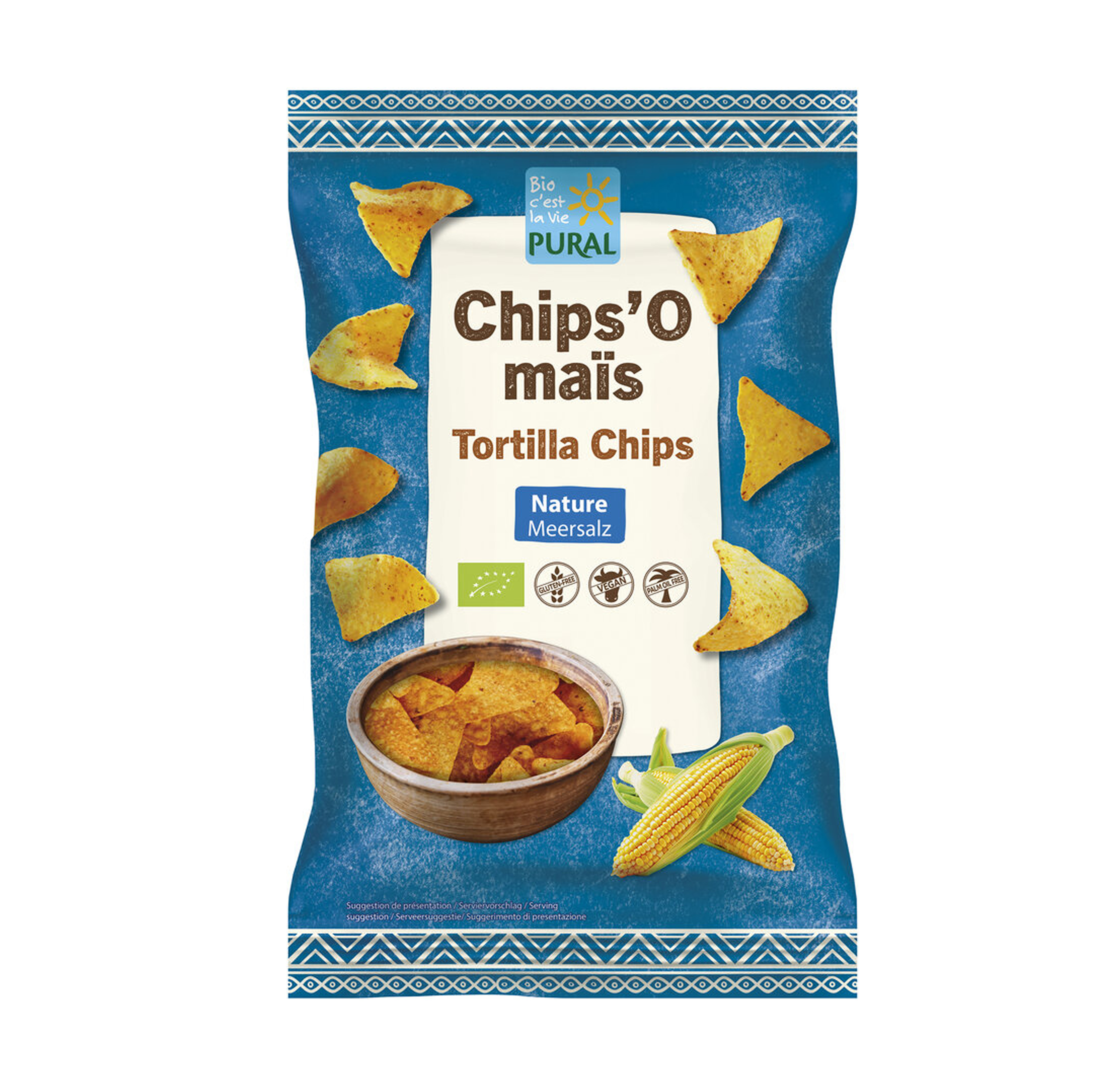 Mais Chips Natur Bio 125g Pural