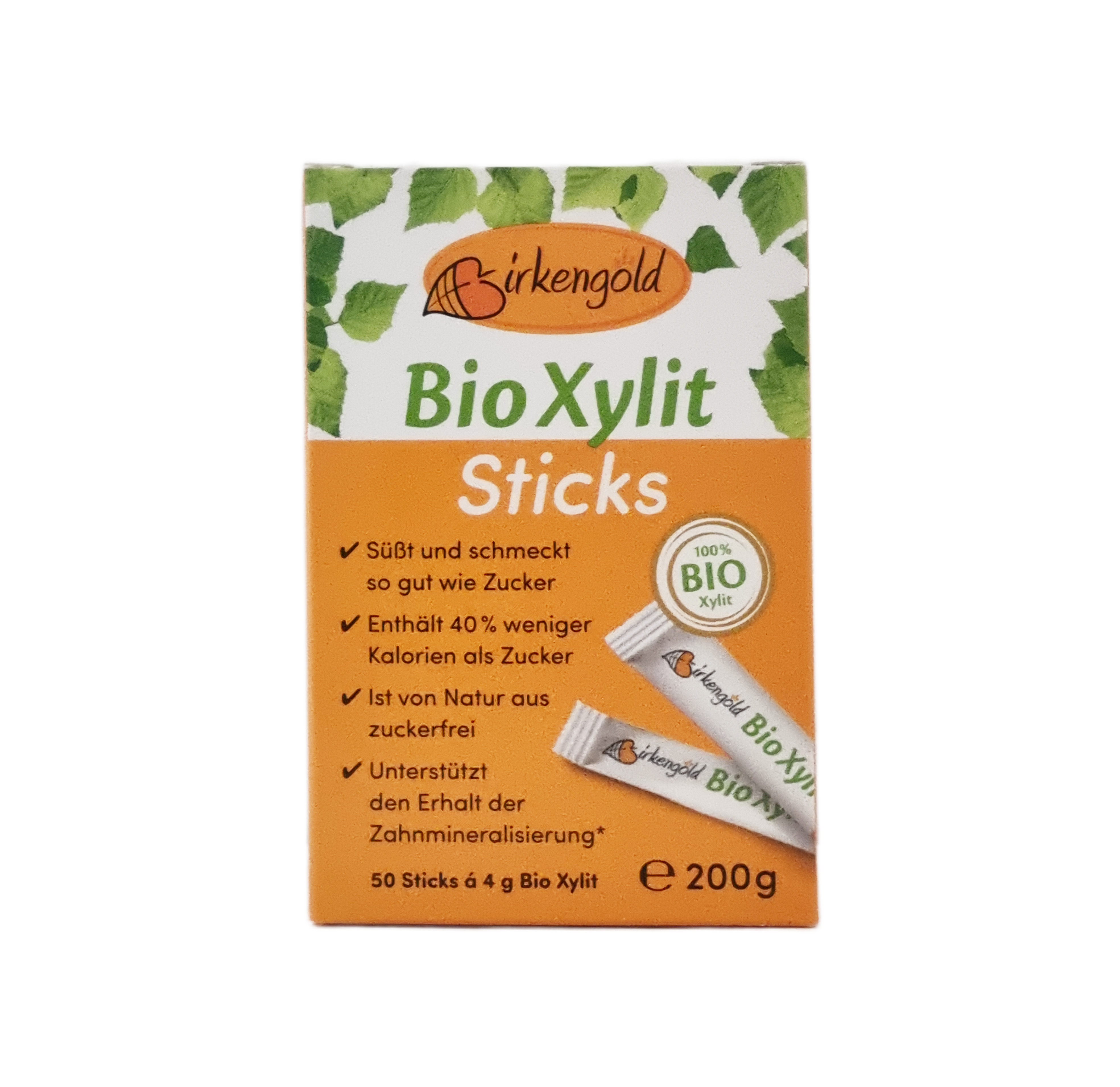 Xylit Sticks Bio 50x4g Birkengold
