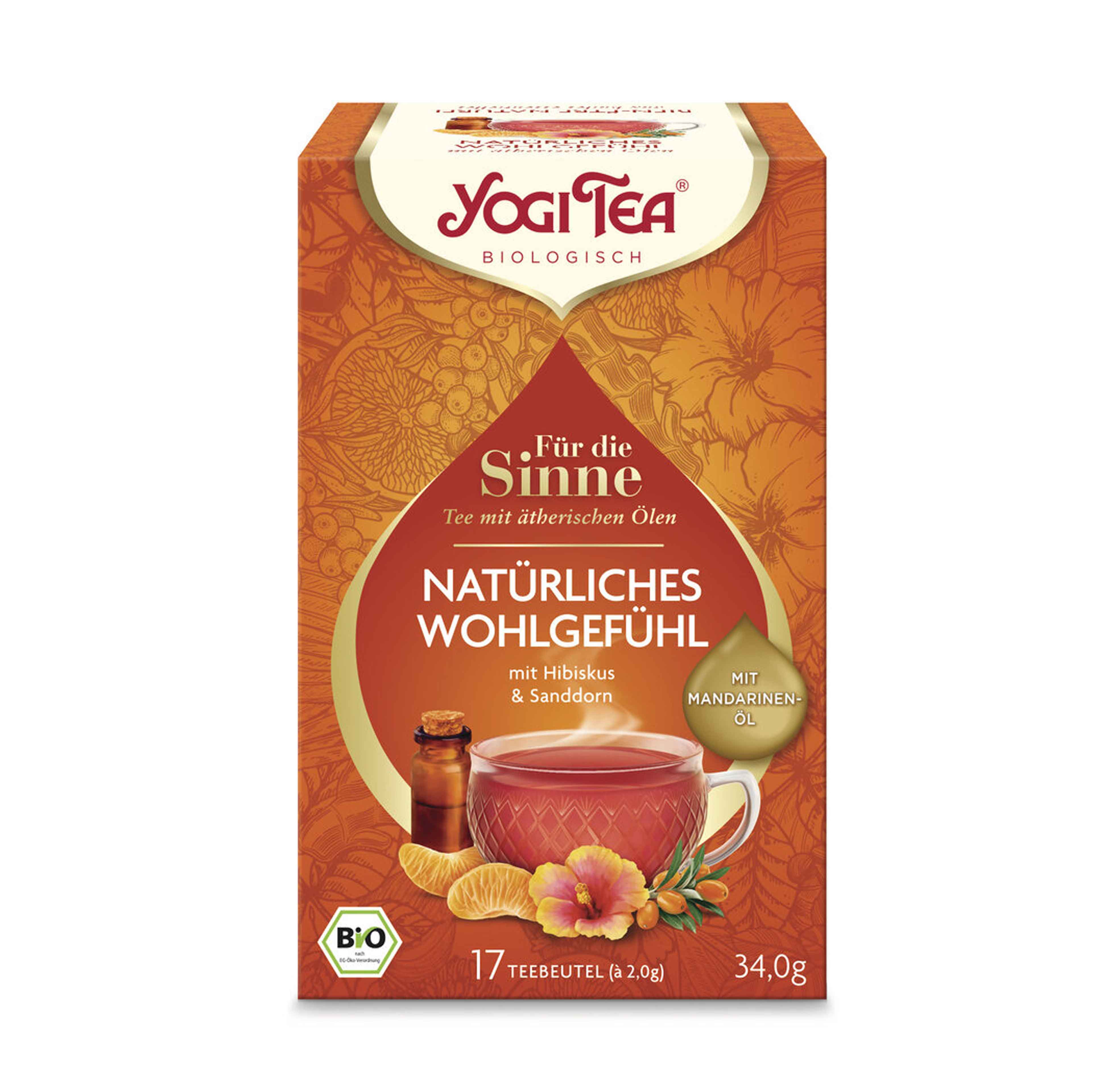 Für die Sinne: Natürliches Wohlgefühl Bio 17 Btl. Yogi Tea 