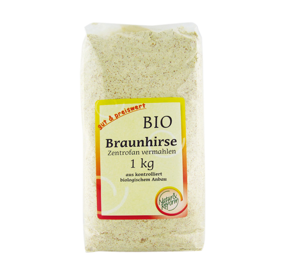 Braunhirse zentrofan vermahlen 1 Kg Natur & Reform Braunhirse zentrofan vermahlen 1 Kg Natur & Reform