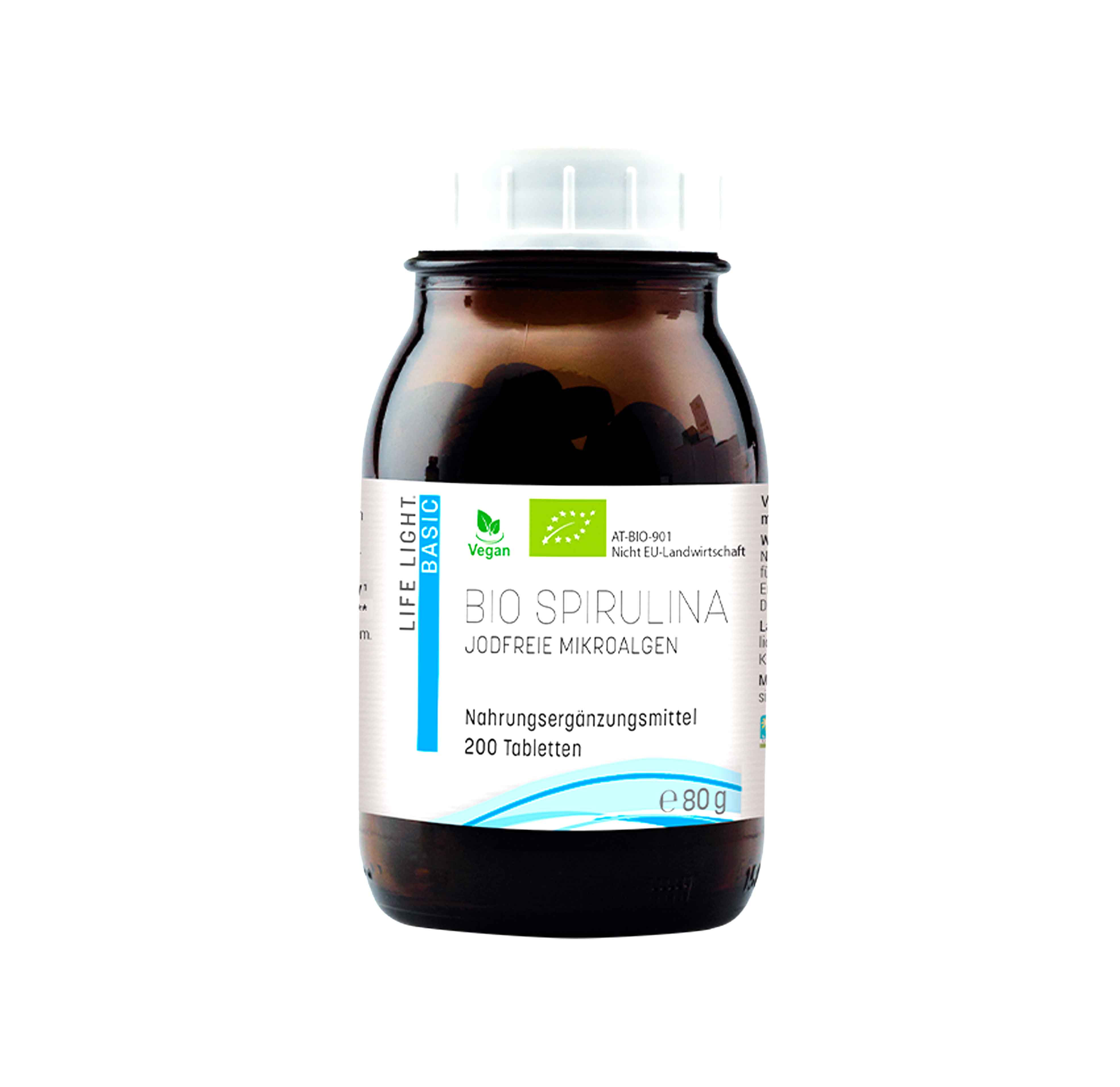 Bio Spirulina Mikroalgen 200Stk. Life Light
