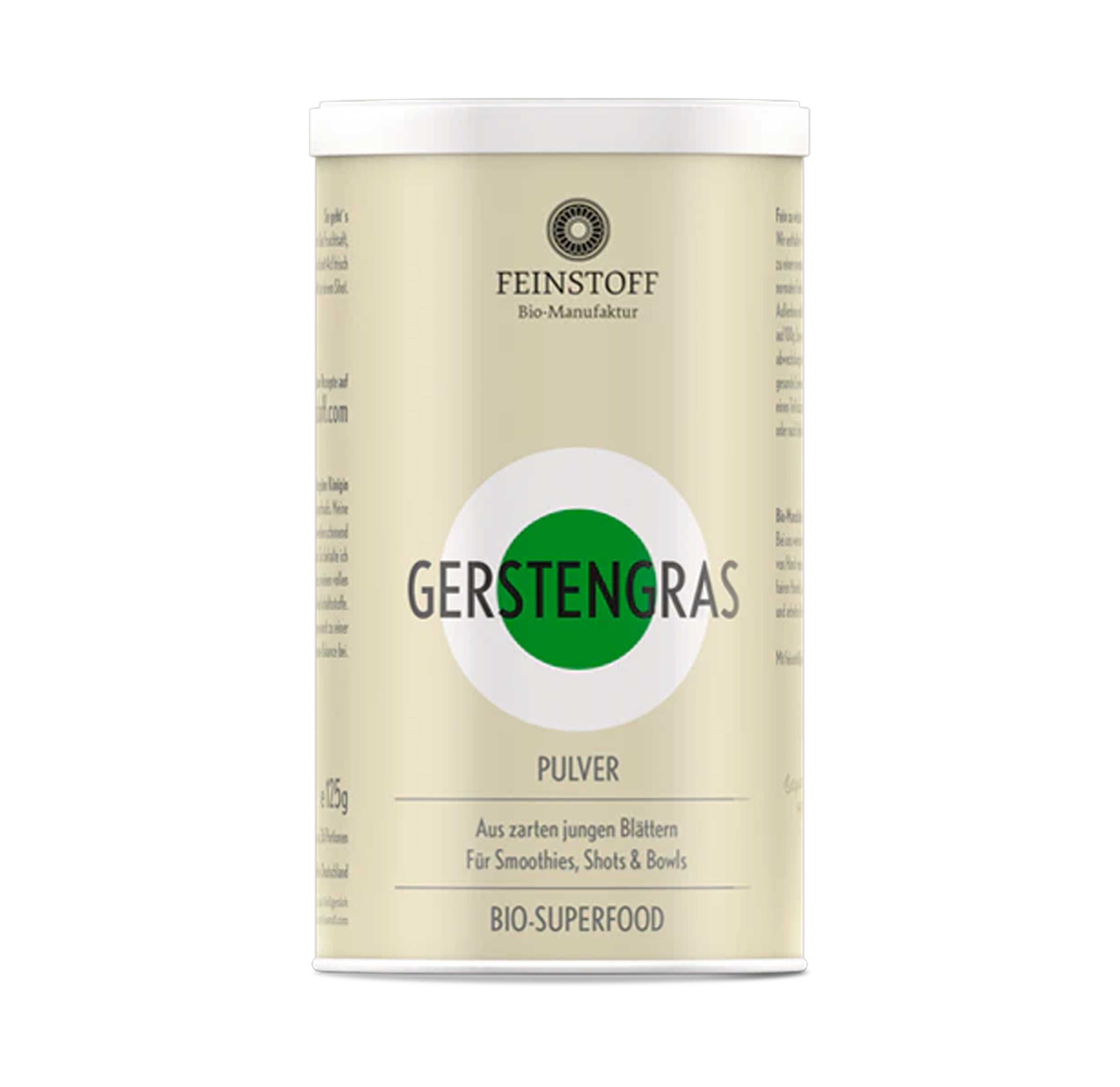 Gerstengras-Pulver Bio 125g Feinstoff  Gerstengras-Pulver Bio 125g Feinstoff