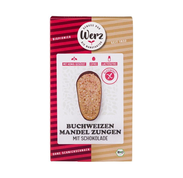 Buchweizen Mandel Zungen bio glutenfrei 150g Werz