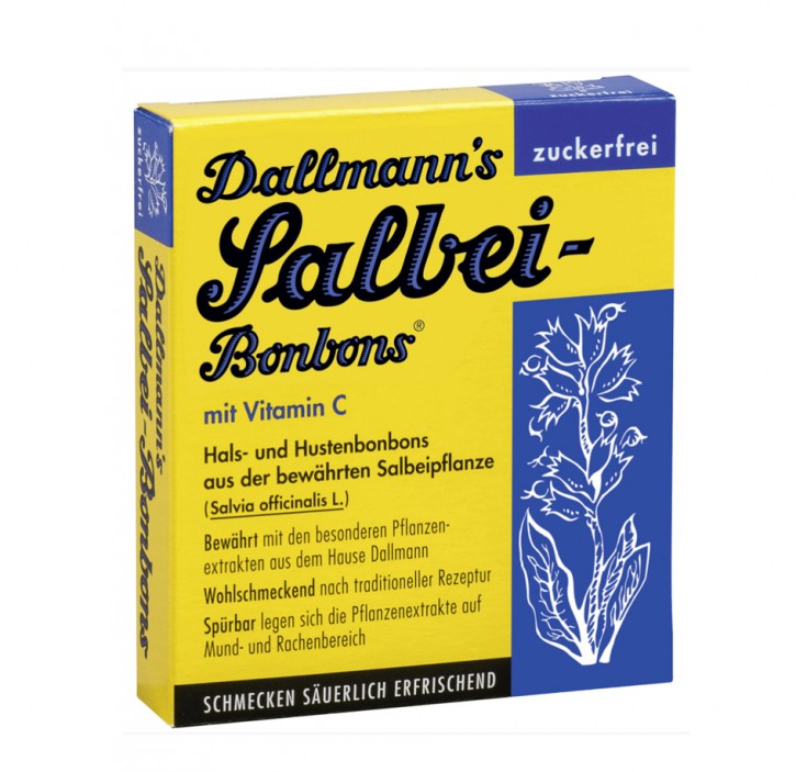 Dallmann's Salbei-Bonbons zuckerfrei, 37,5g